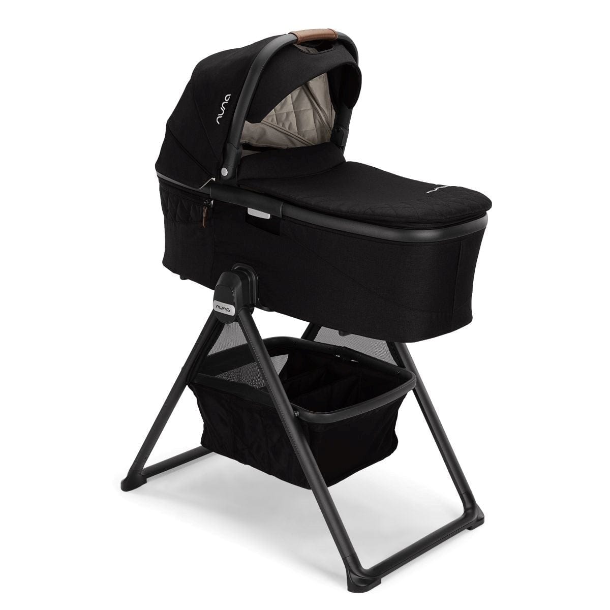 Nuna DEMI Grow Bassinet with Stand - Adjustable Height, Portable Baby Crib for Newborns - Perfect for Nursery, Bedroom & Travel
