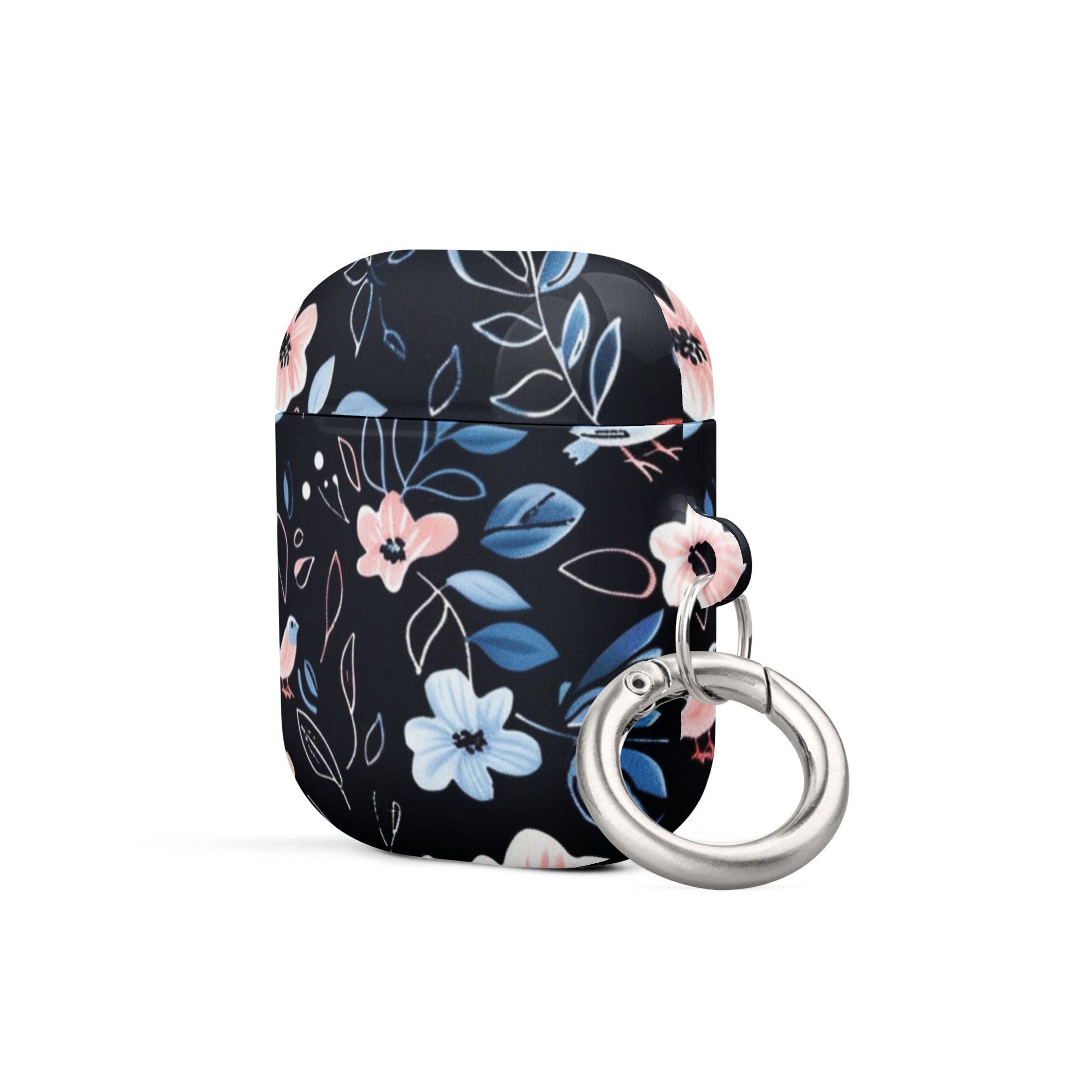 Blue Flowers AirPods Case - Cute Floral Design Protective Cover for AirPods 1/2/3/Pro - Perfect for Women, Girls, Spring & Summer Style Accessories