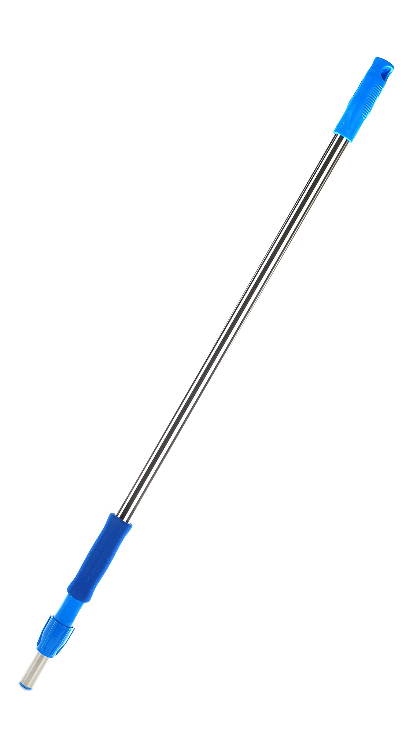 70 Inch Commercial Telescopic Stainless Steel Extending Mop Pole with Foam Handle - Heavy Duty Cleaning Tool for Floors, Windows, and High Ceilings - Ideal for Janitors, Hotels, and Large Spaces