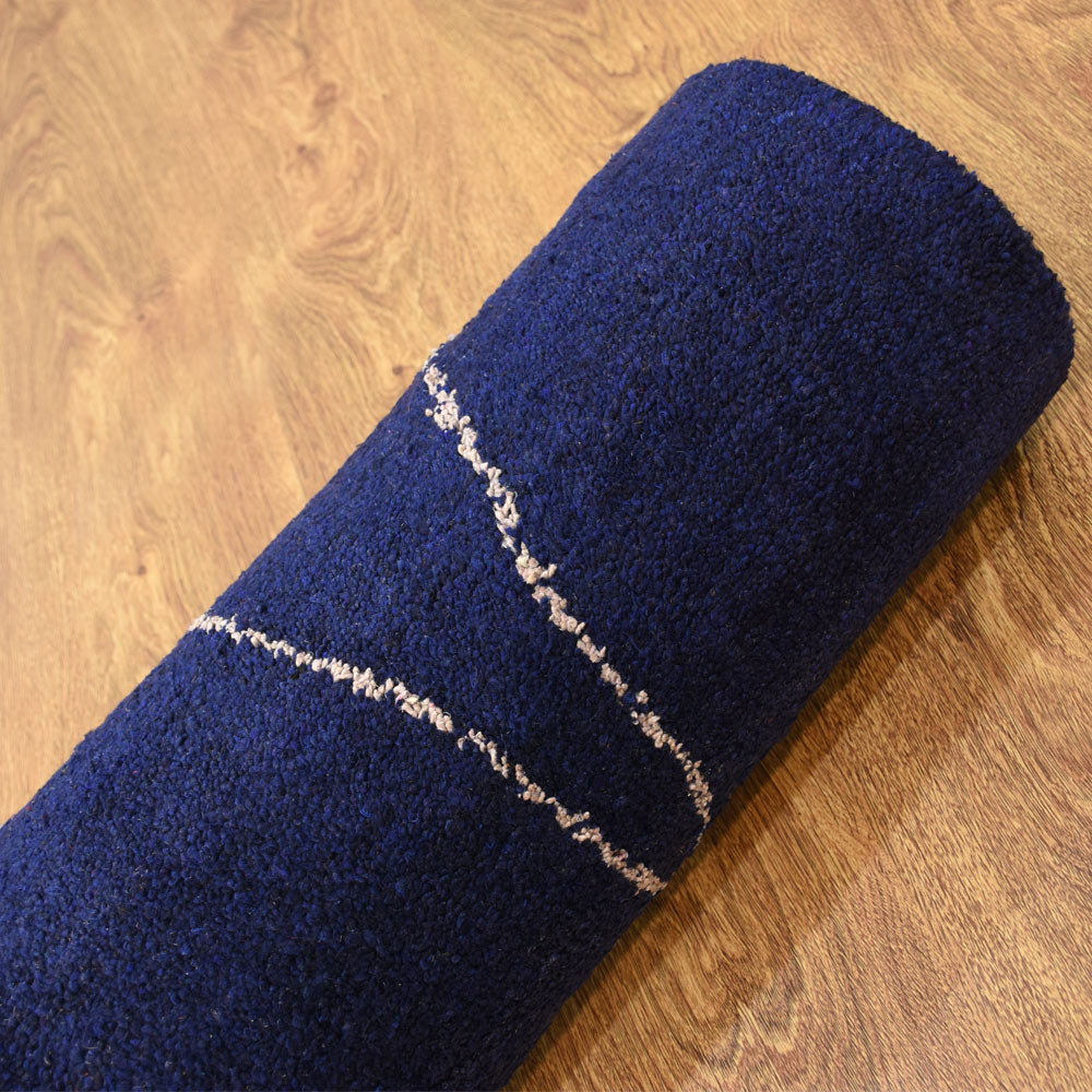 Handmade Cube Design Hand-Knotted Wool Rug - Boho Chic Home Decor for Living Room, Bedroom & Office
