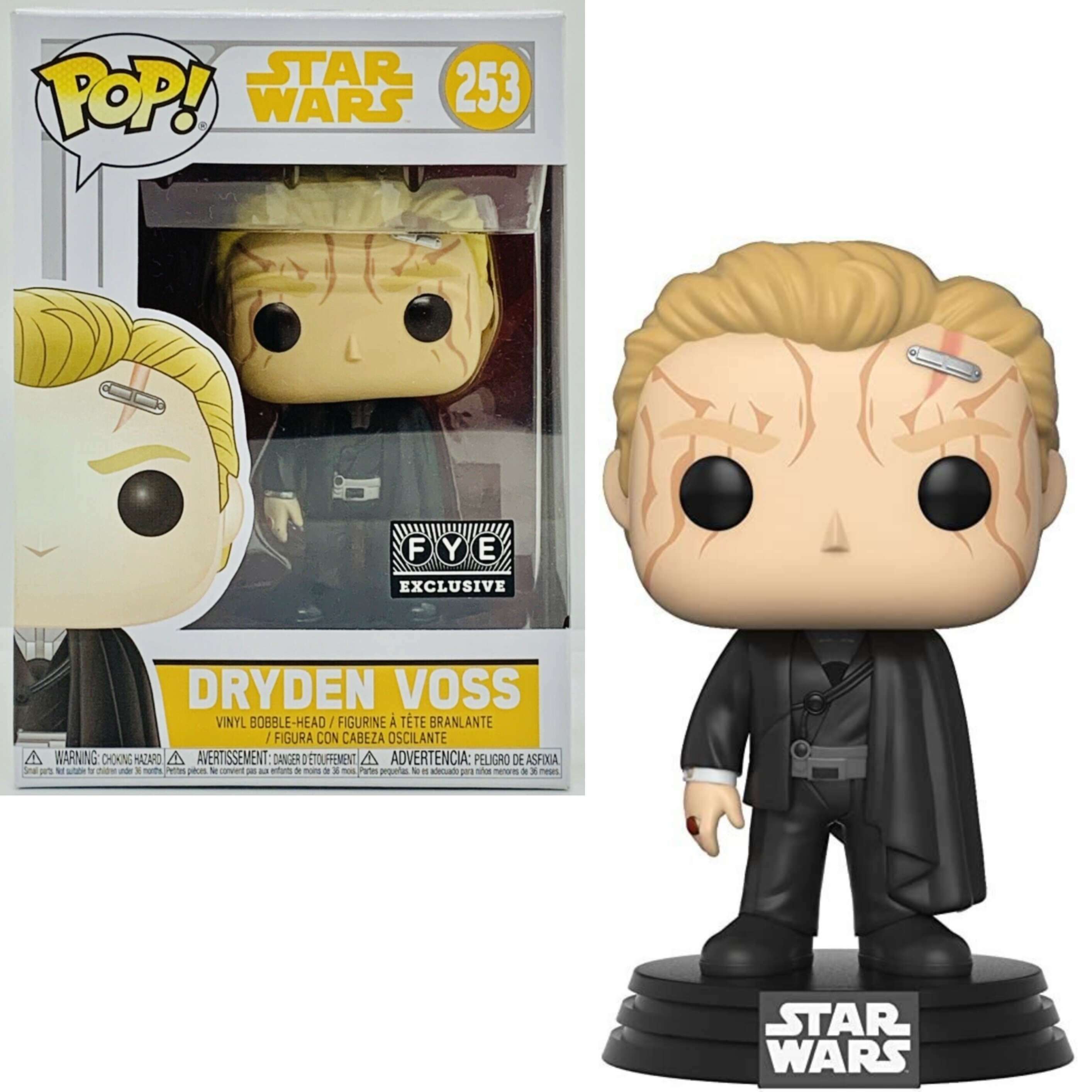 Star Wars Dryden Vos Figure with Scars - Exclusive Collectible Action Figure for Display & Star Wars Fans Collection
