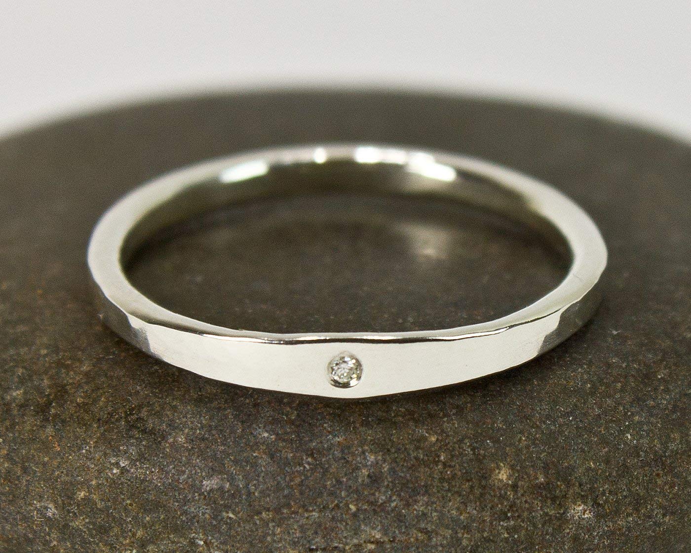 Elegant Thin Minimalist Moissanite Engagement Ring - Ethical & Affordable Diamond Alternative for Wedding, Proposal & Anniversary Gifts