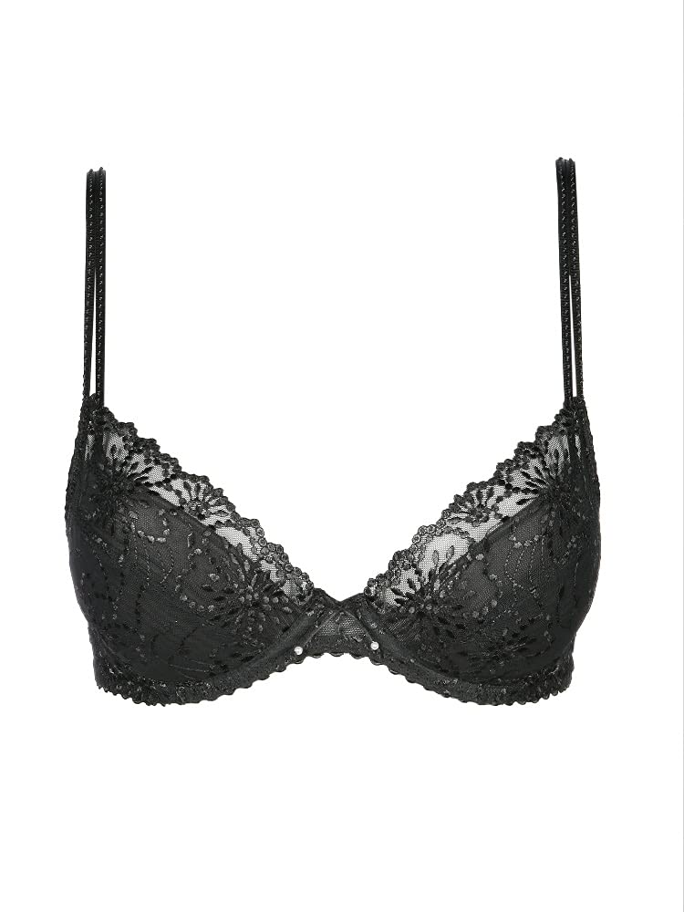 Women's Jane Push-Up Bra 010 - Comfortable & Sexy Underwire Bra, Black, 36B - Perfect for Everyday Wear & Special Occasions