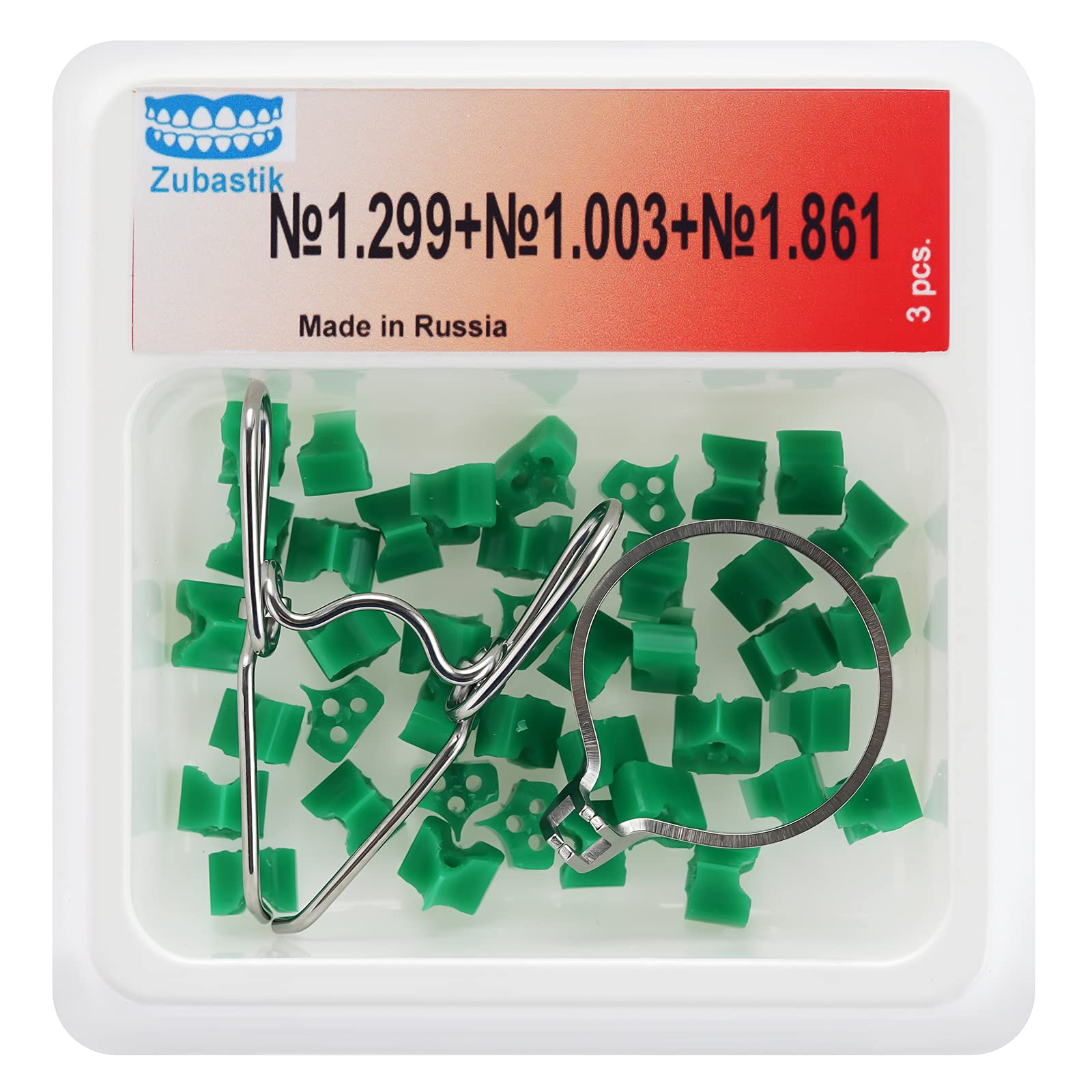 Delta Ring & Springclip Dental Matrix System - 40pcs Elastic Wedges & Contoured Sectional Matrices for Molar Restorations | Ideal for Class II Cavity Preparations & Dental Bonding Procedures