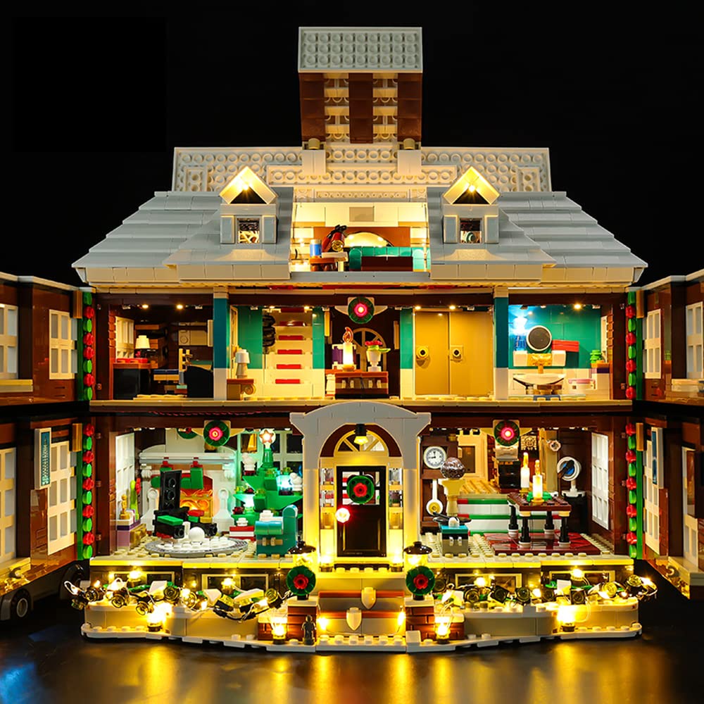 LED Light Kit with Remote Control & Sound for Lego 21330 Home Alone Building Set - DIY Lighting Decoration for Christmas Displays & Holiday Home Decor