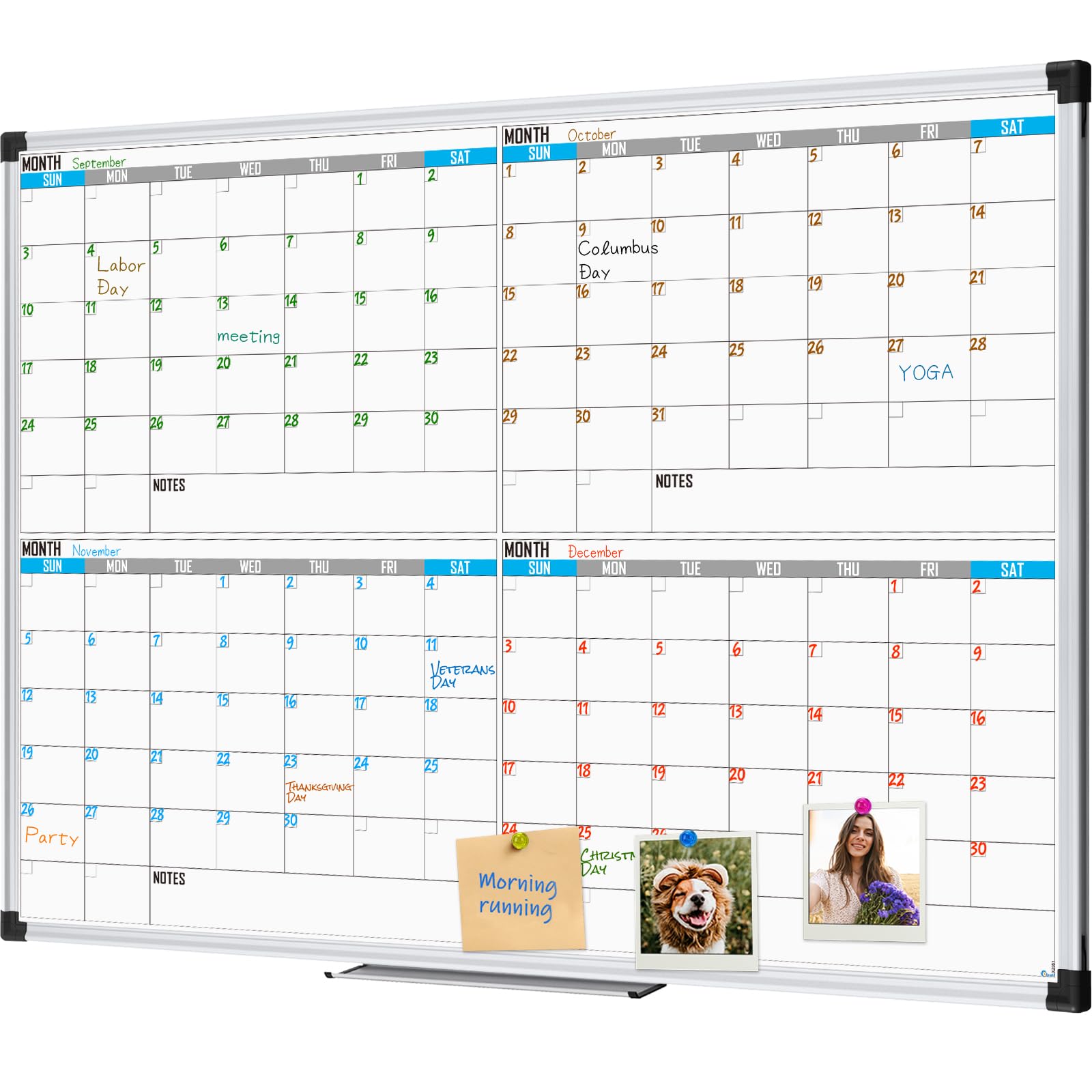 XBoard Magnetic Calendar Whiteboard 48
