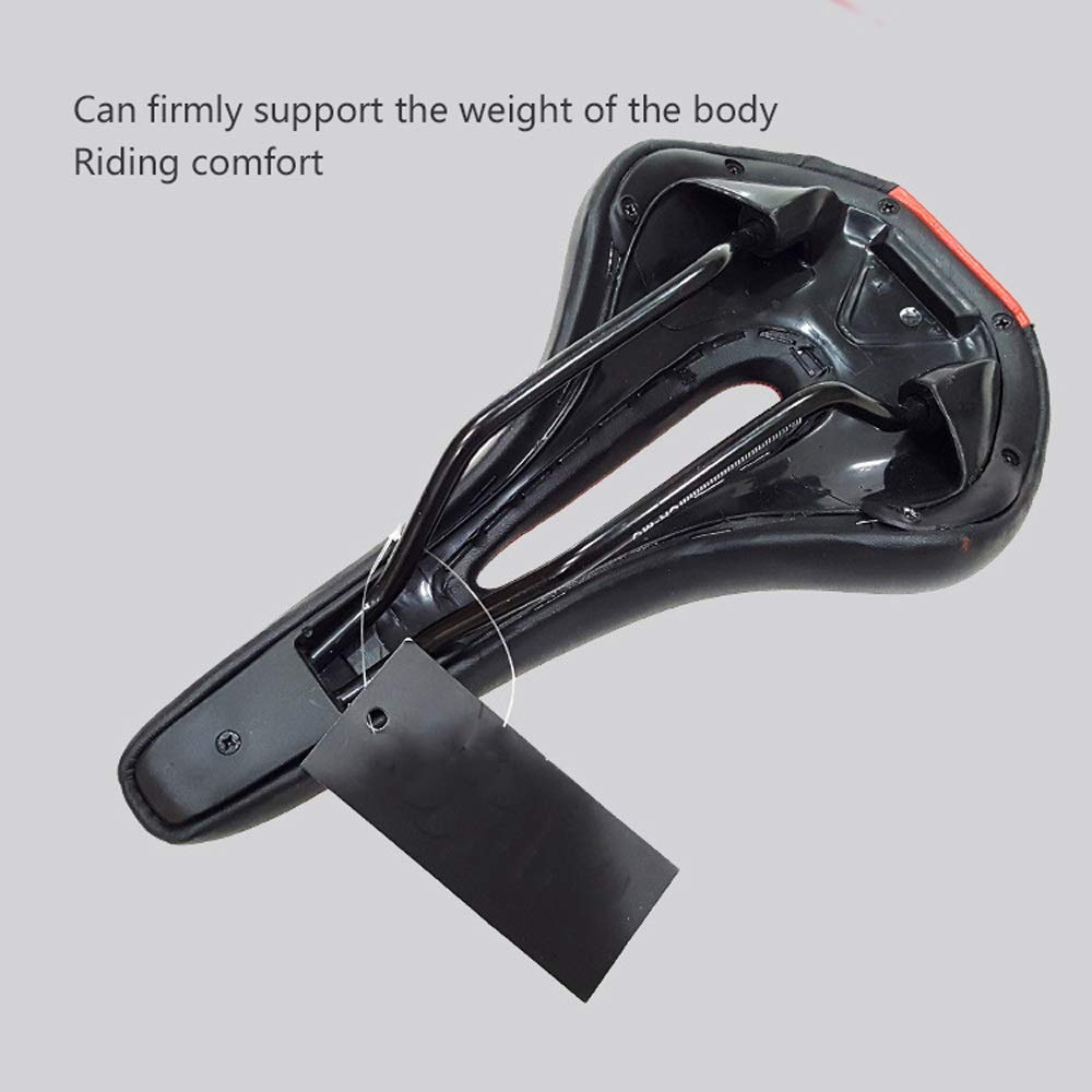Premium Shockproof Bike Seat - Extra Wide & Soft Cushion with Middle Hole for Maximum Comfort - Fits MTB, Road, Folding & Exercise Bikes - Perfect for Long Rides, Commuting & Indoor Cycling Workouts