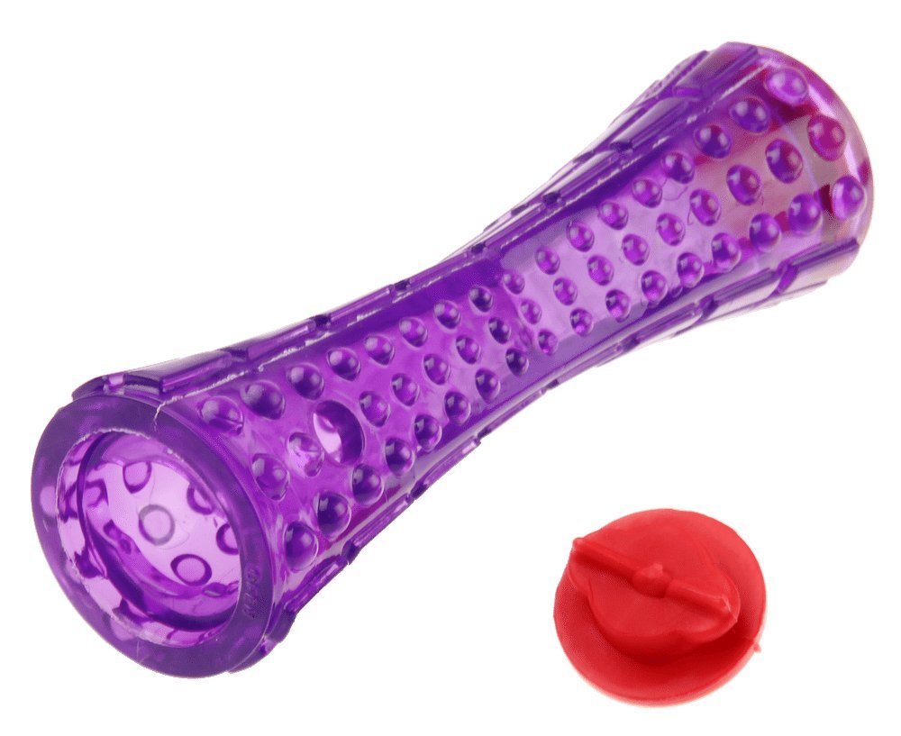 Gigwi Dog Treat Dispenser Toy - Durable TPR Chew Stick for Mental Stimulation & Interactive Play - Perfect for Training, Boredom Relief & Bonding with Your Pet