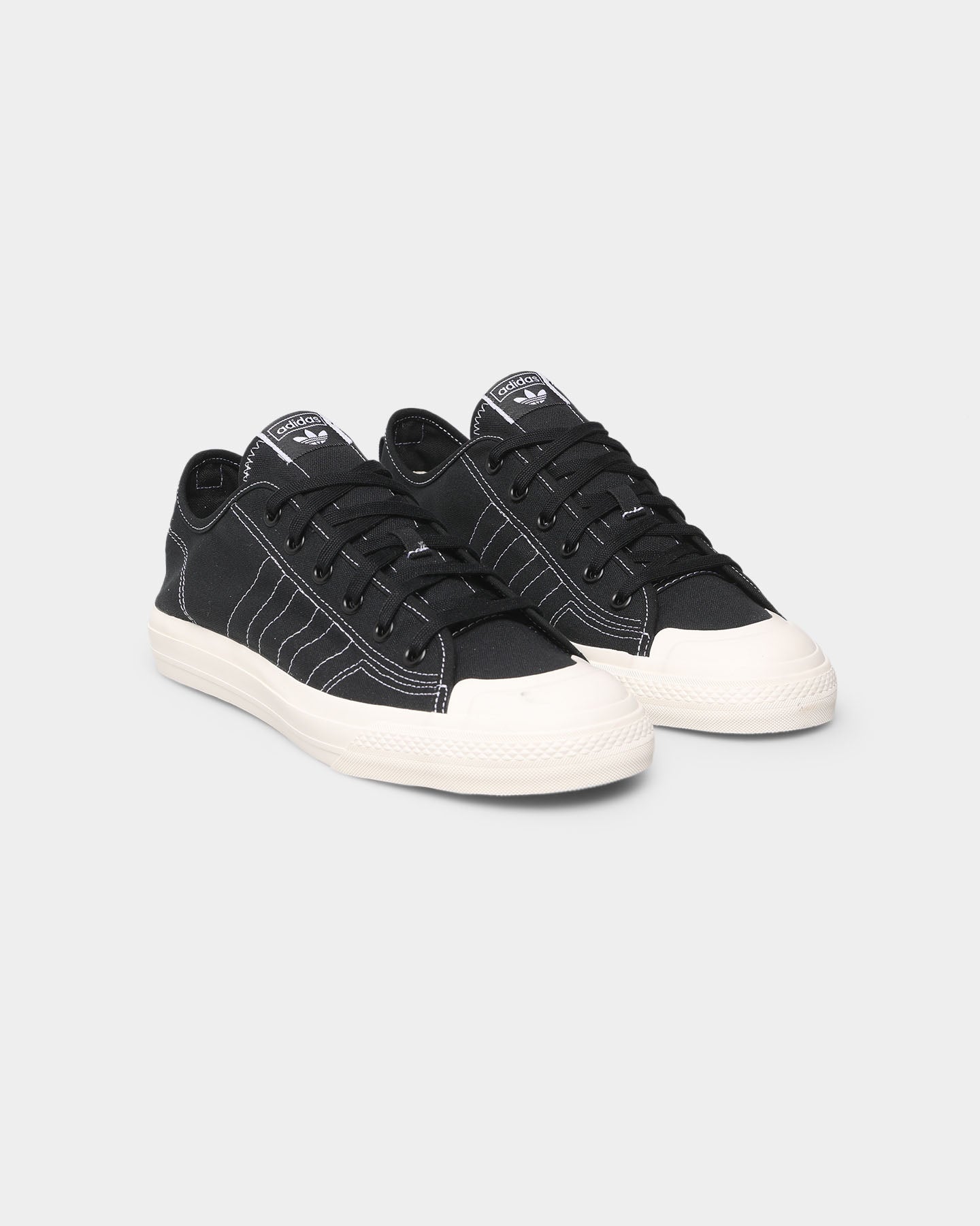 Adidas Nizza RF Core Black/Cloud White Sneakers - Men's Casual Shoes for Walking & Everyday Wear