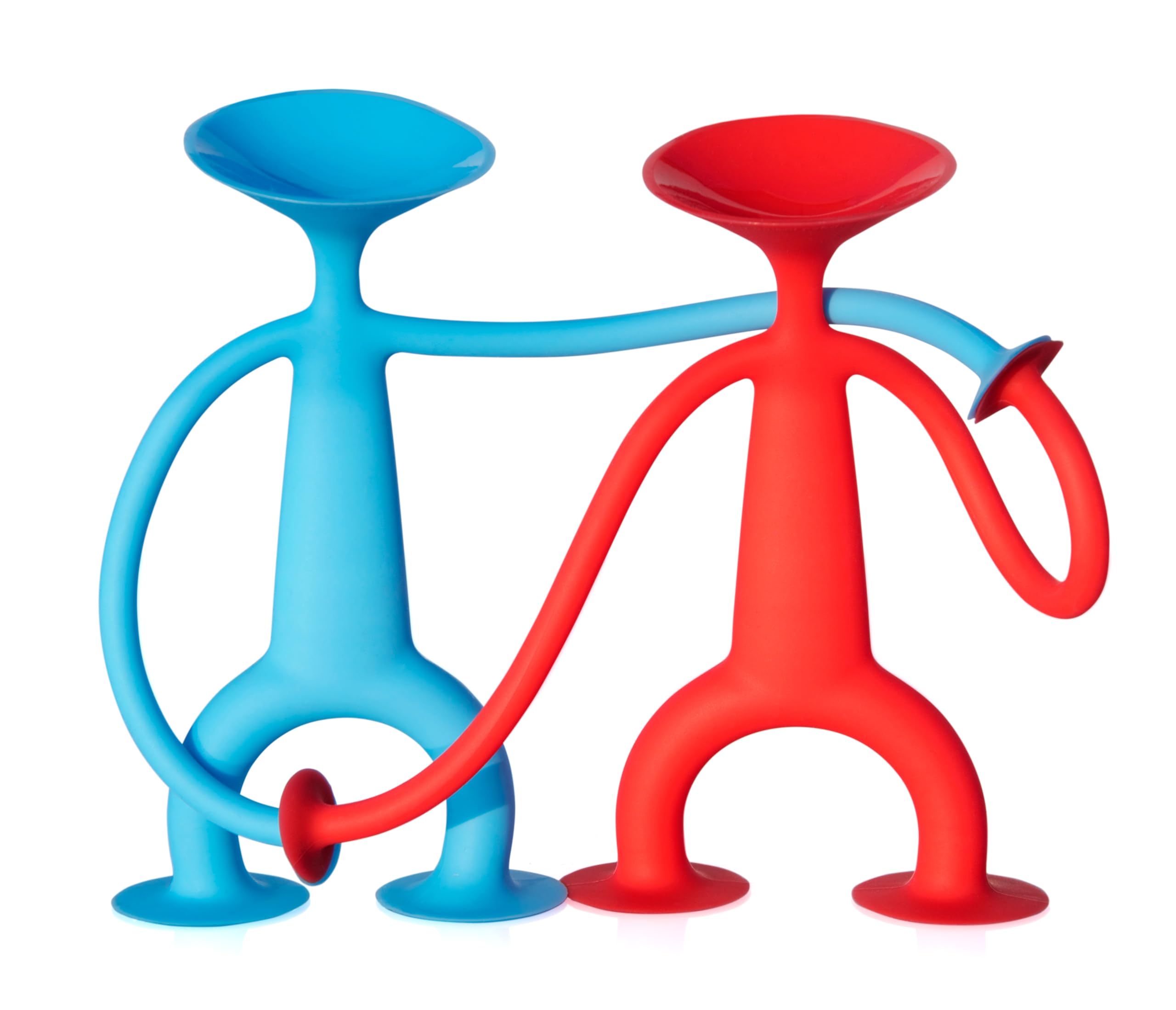 Fat Brain Toys Oogi Family by MOLUK - Red & Blue Silicone Fidget Toys for Kids & Teens - Stress Relief, Sensory Play, Classroom & Home Use