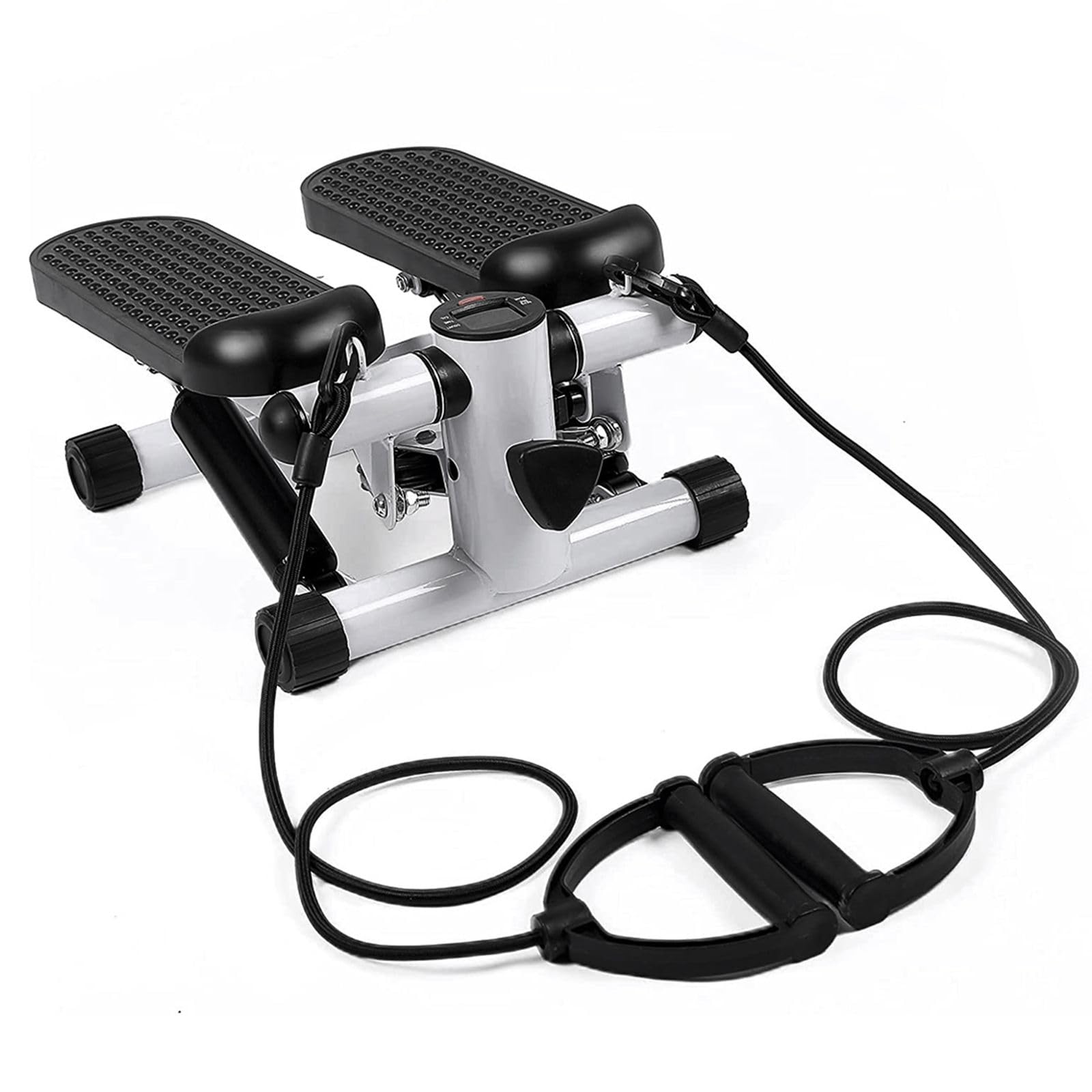 **Mini Stepper for Exercise - Portable Stair Stepper with 2 Resistance Bands & LCD Monitor, 330.7LBS Weight Capacity - Quiet Home & Office Workout Equipment for Cardio, Toning & Fitness**    *(Perfect for Small Spaces, Home Gym, Office Breaks & Low-Impact Cardio)*