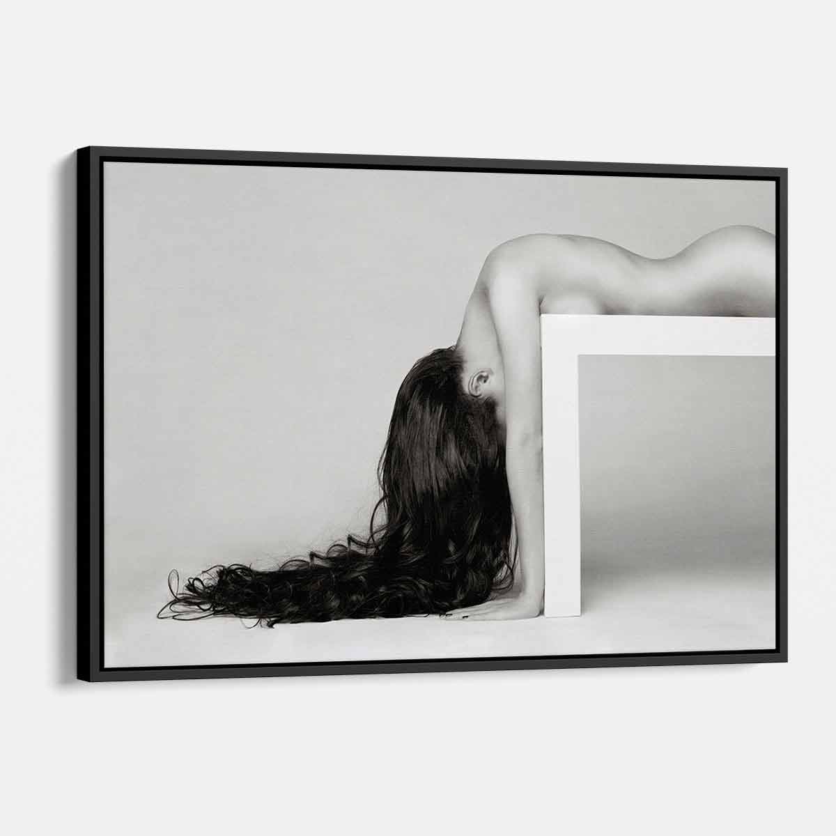 Elegant Grey Feminine Wall Art Canvas Print 0843 - Perfect for Living Room, Bedroom & Office Decor