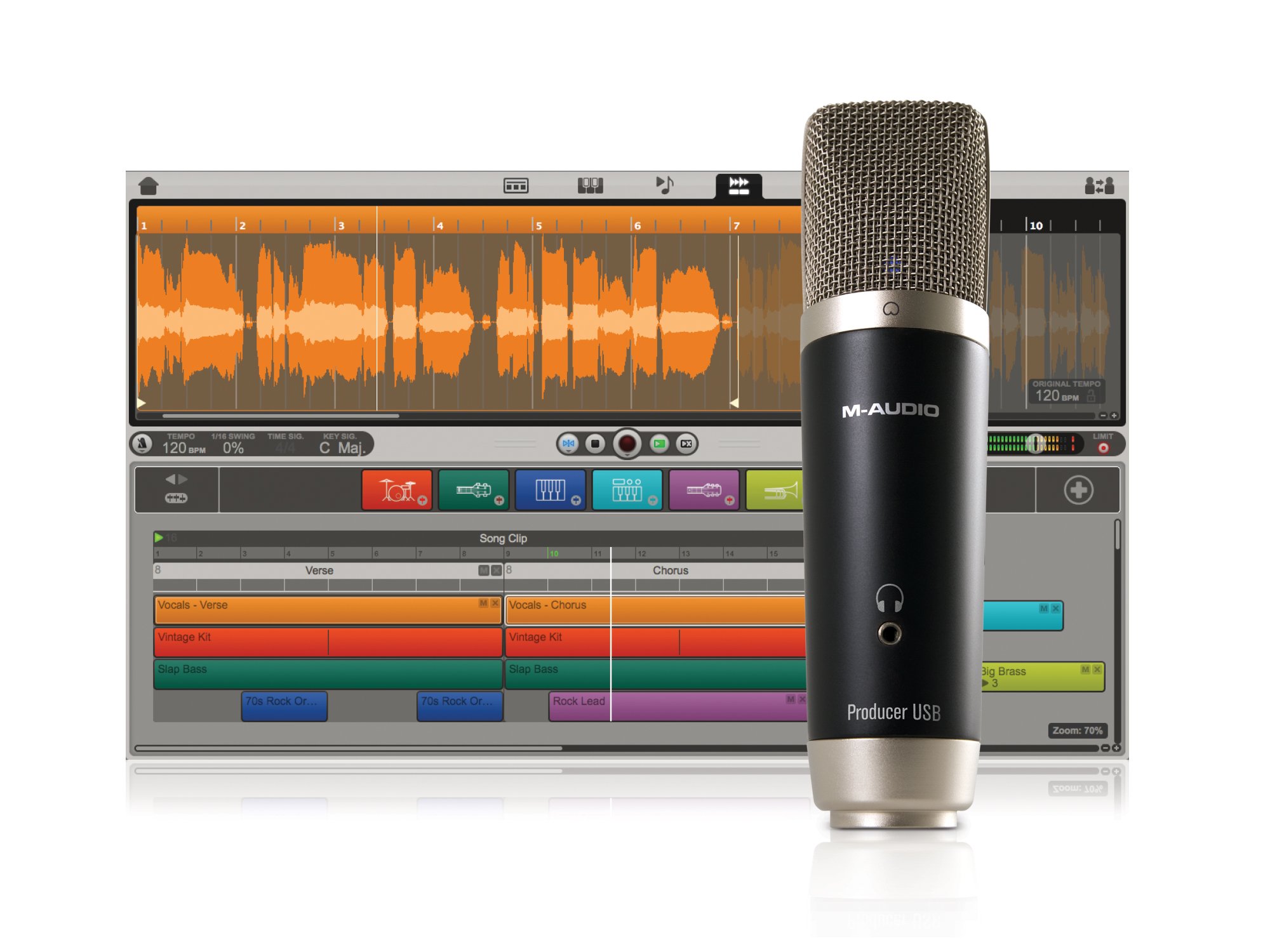M-Audio Vocal Studio USB Condenser Microphone Kit - Professional Digital Recording Bundle for Singers, Podcasters & Streamers - Perfect for Home Studio, Voice Overs & Music Production