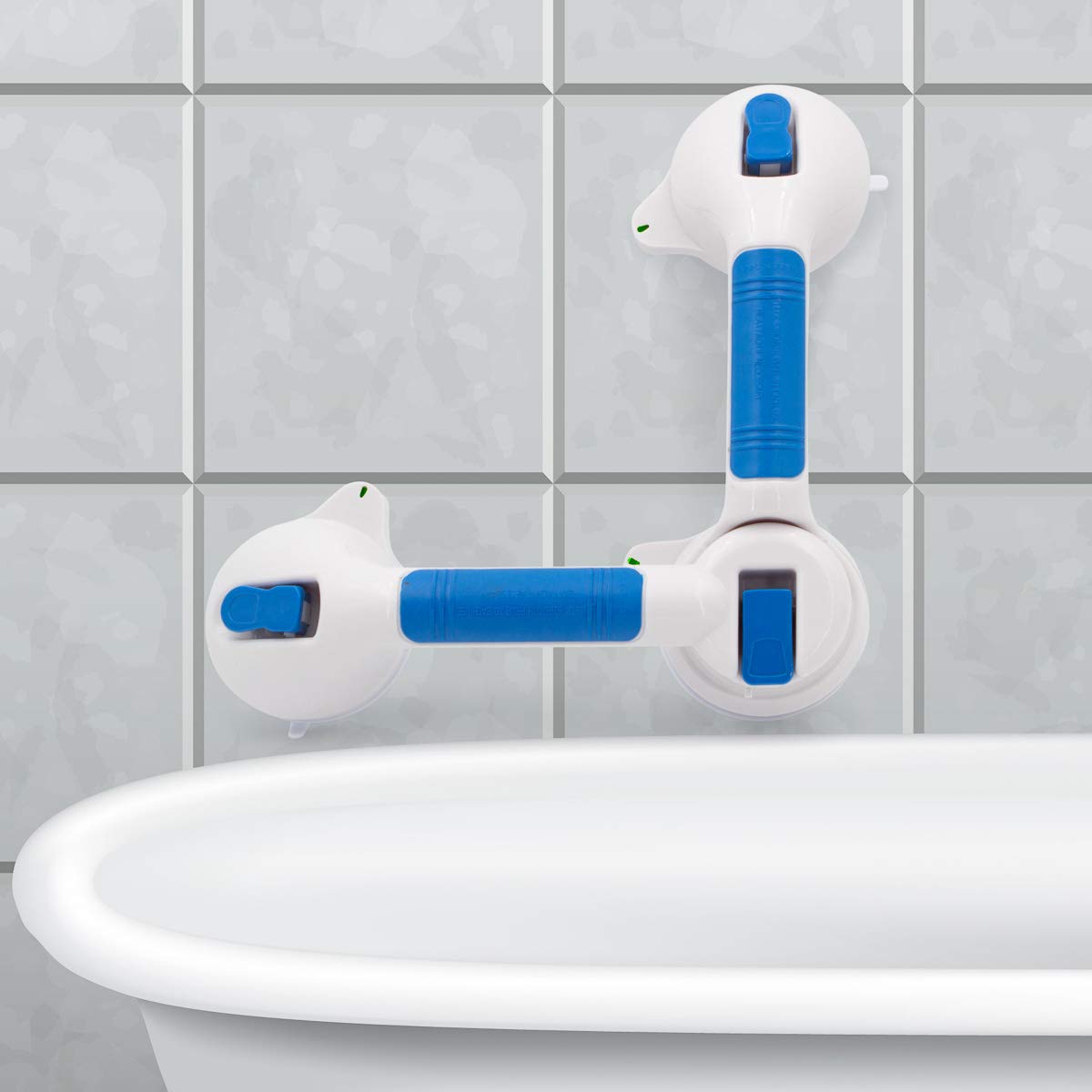 Bulk Super Grip Bath Handle - Non-Slip Shower Safety Bar for Elderly & Disabled - Perfect for Bathtub, Shower, and Bathroom Safety