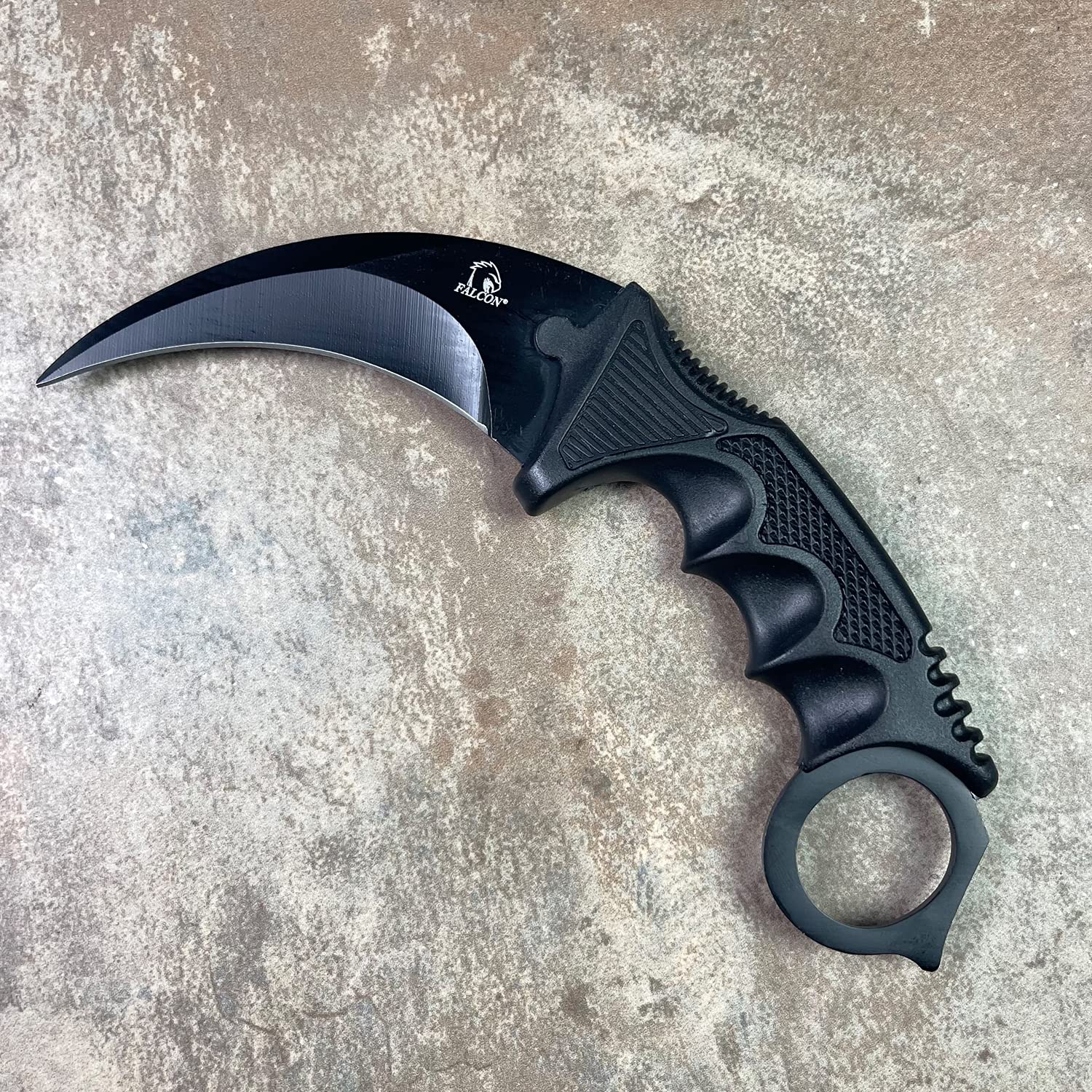 Falcon Machete 3-Piece Set with Throwing Knives & Karambit Neck Knife - Premium Survival Tools for Camping, Hunting, Bushcraft & Outdoor Adventures