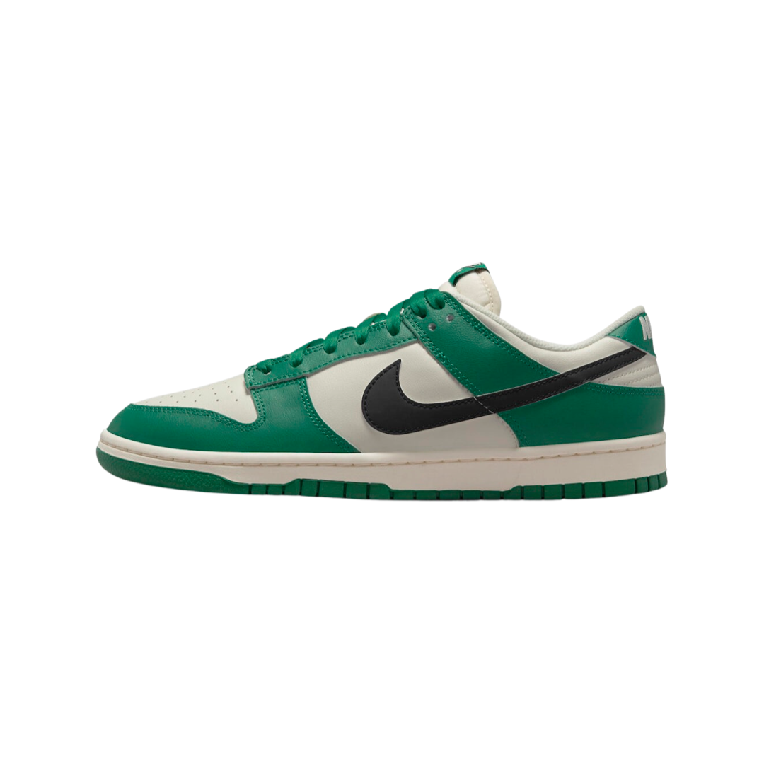Nike Dunk Low Retro SE Sneakers - Pale Ivory & Black Malachite Colorway | Men's Basketball Shoes for Casual Wear & Street Style