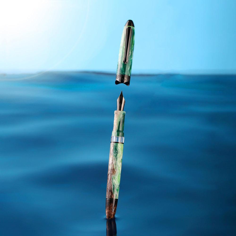 Nahvalur (Narwhal) Horizon Twilight Fountain Pen - Premium Writing Instrument for Calligraphy, Journaling & Office Use