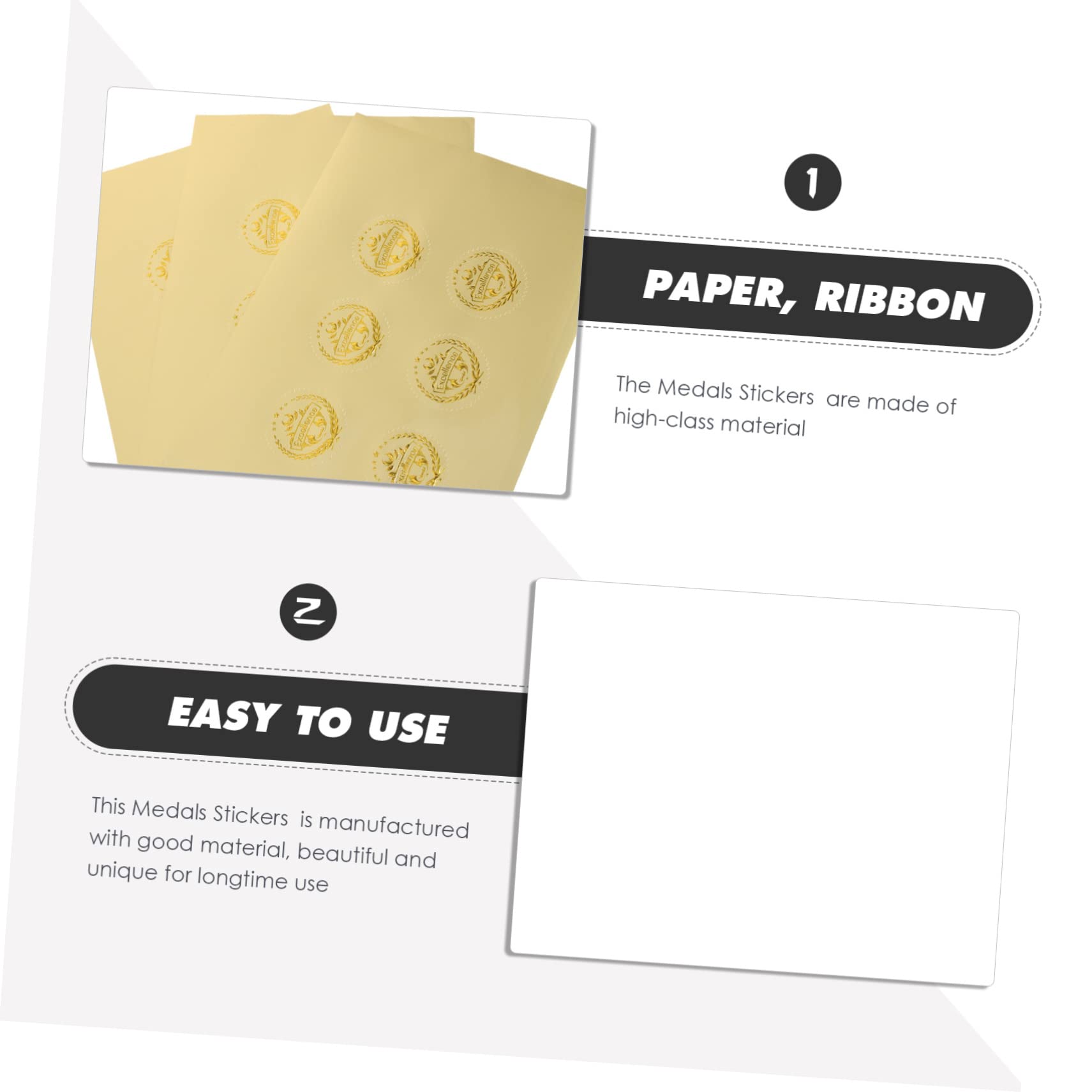 Graduation Stickers & Ribbon - Red Commendation Envelopes for Adults - Award Ceremony & School Events