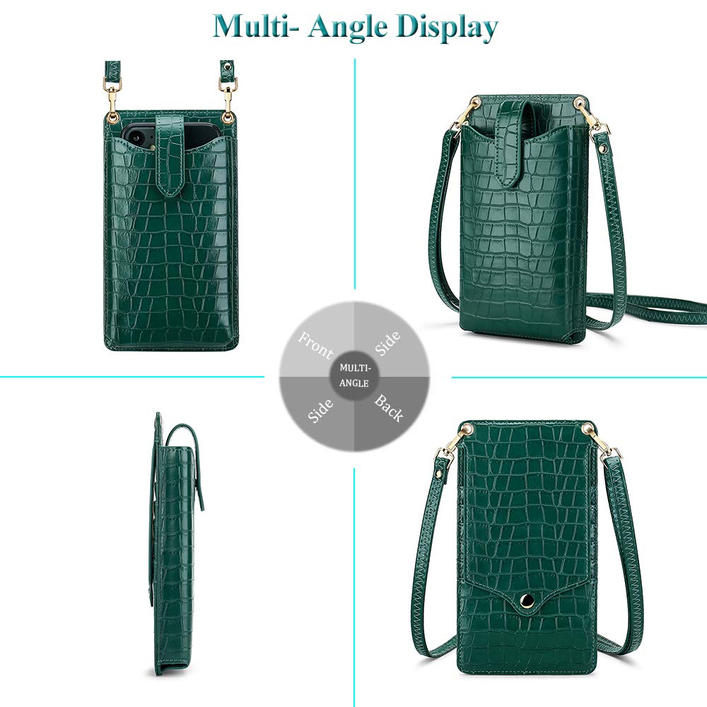 Peacocktion Women's Small Crossbody Bag - Stylish Cell Phone Purse with Adjustable Shoulder Strap - Perfect for Travel, Shopping & Everyday Use