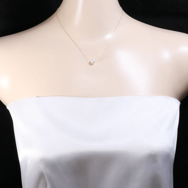 10K Yellow Gold Pearl Necklace for Women - Elegant Cultured Pearl Jewelry Gift for Birthday, Anniversary & Wedding - Perfect for Formal Events & Special Occasions