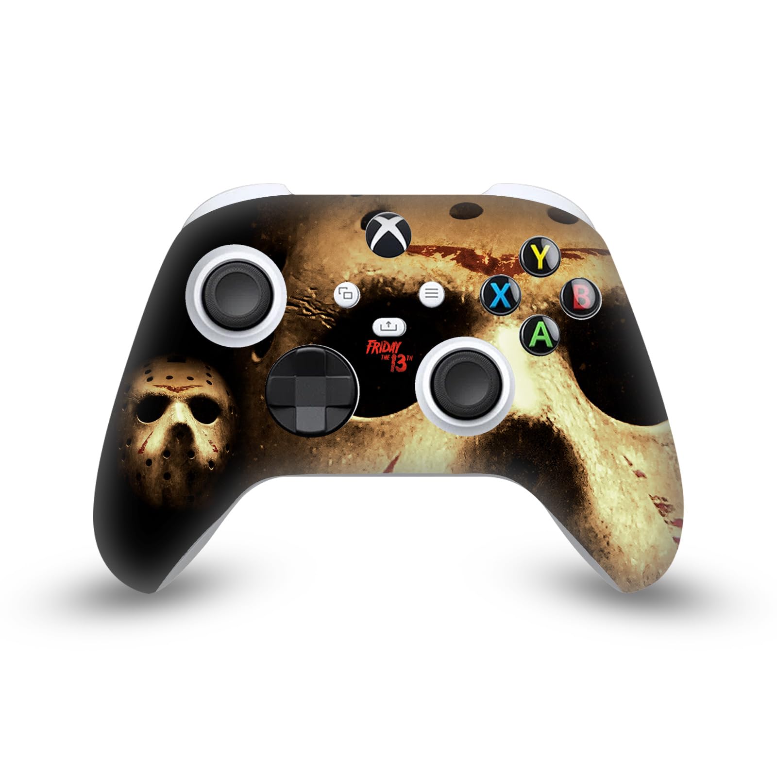 Official Friday The 13th 2009 Movie Poster Jason Voorhees Vinyl Sticker - Compatible with Xbox Series X/S Controller - Horror Gaming Skin Decal for Enhanced Gameplay Experience