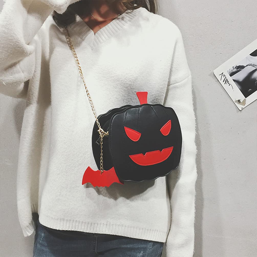 Halloween Pumpkin Crossbody Bag - Gothic Devil Shoulder Purse for Women - Perfect for Halloween Parties, Cosplay, and Gothic Fashion Accessories