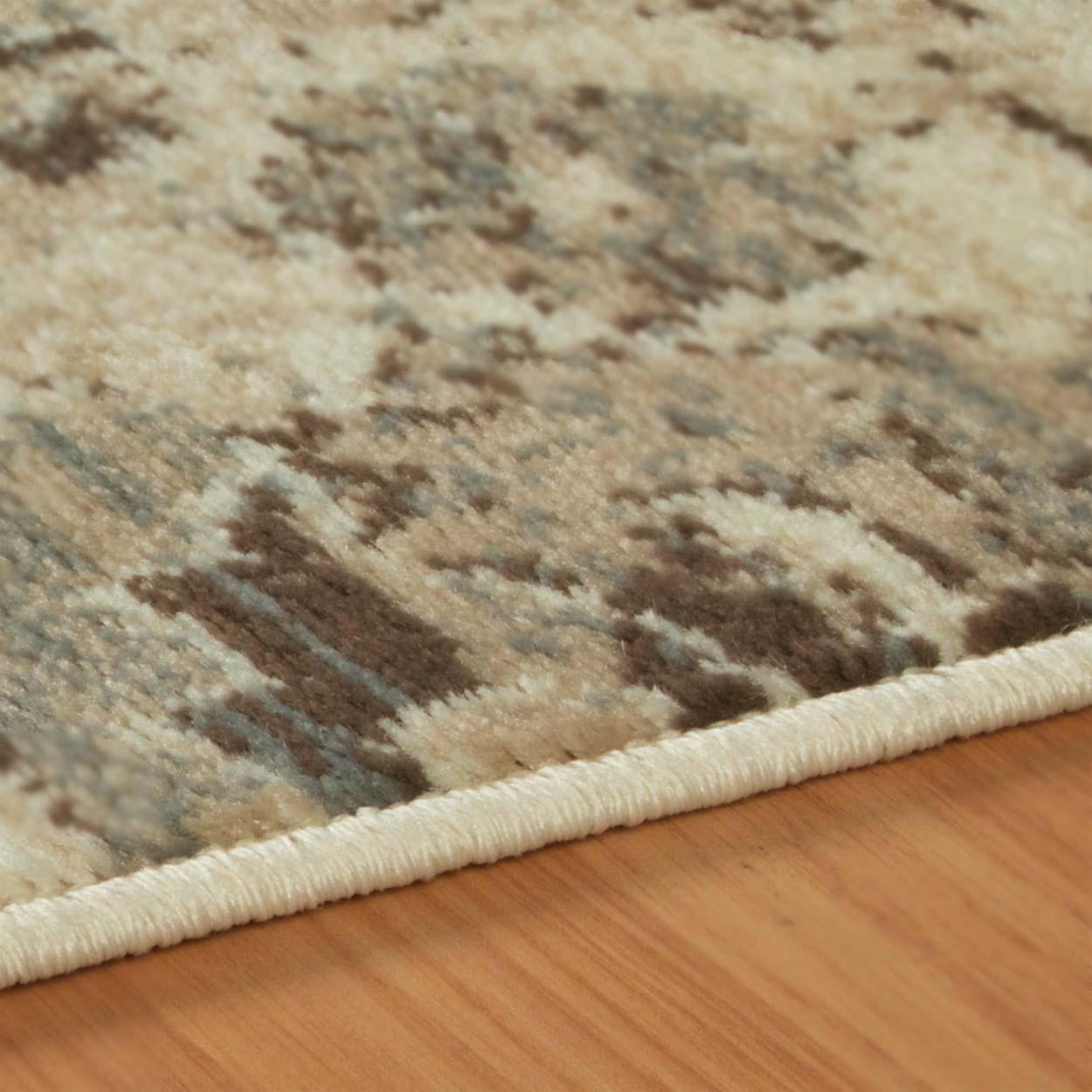 Stylish Fawn Abstract Floral Area Rug - Soft Non-Slip Indoor Carpet for Living Room, Bedroom, or Hallway Runner - Perfect for Home Decor and Cozy Spaces