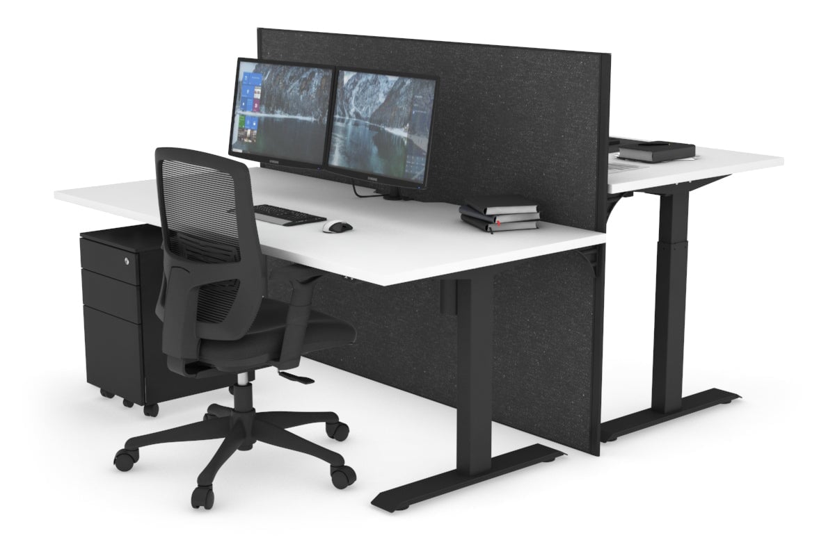 Height Adjustable 2-Person Workbench with Cable Management | 47