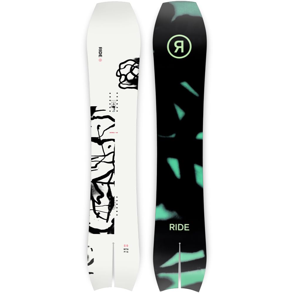 Ride MTNpig Men's Snowboard for All-Mountain Freestyle Riding - Durable & Lightweight Snowboard for Men - Perfect for Powder, Park & Backcountry Adventures