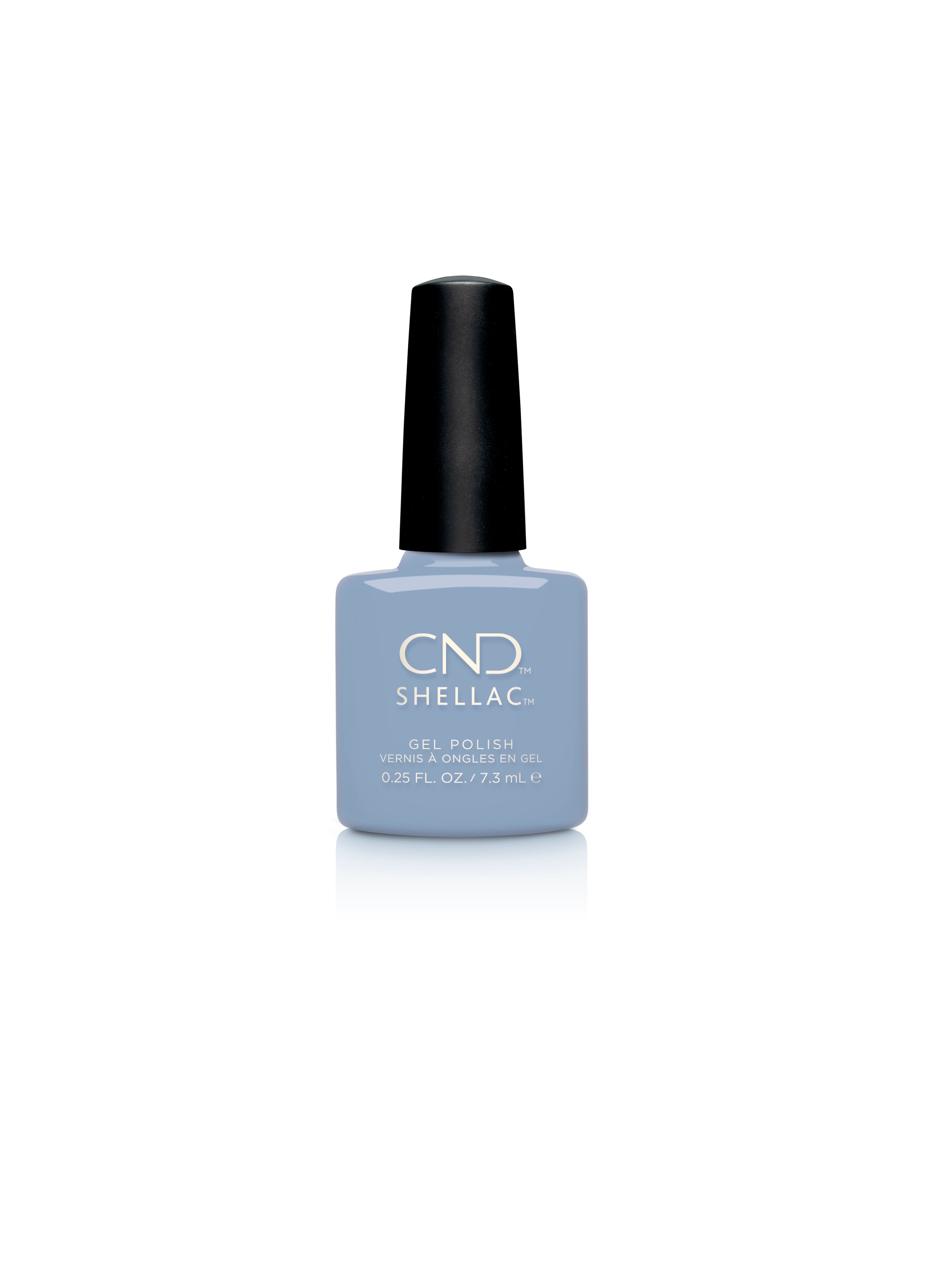 CND Shellac Nail Polish - Vintage Blue Jeans 0.25 fl oz Gel Lacquer for Long-Lasting Manicure | Perfect for Salon, Home Use & Special Occasions