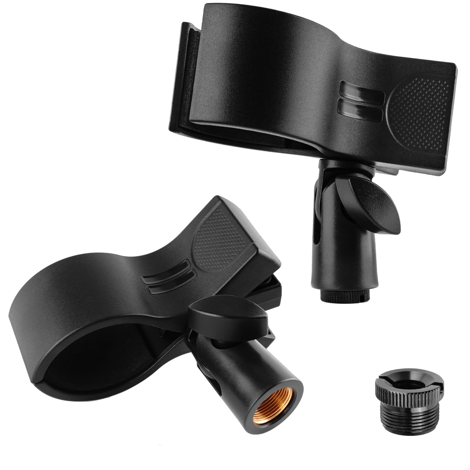 BILIONE Professional Microphone Holder Clip - Universal Mic Stand Accessory for Condenser & Wireless Mics (1.26