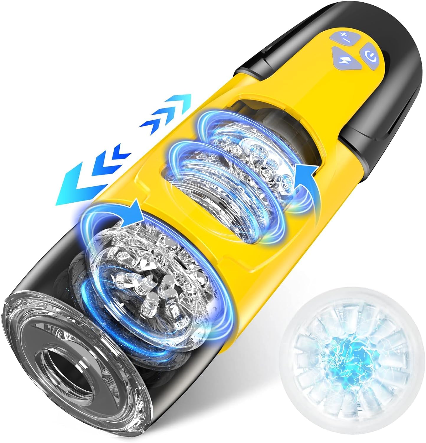 Automatic Male Masturbator with Heating & Suction - Electric Thrusting Adult Toy for Men - Hands-Free Auto BJ Machine - Portable & Discreet Design - Perfect for Solo Pleasure & Stress Relief