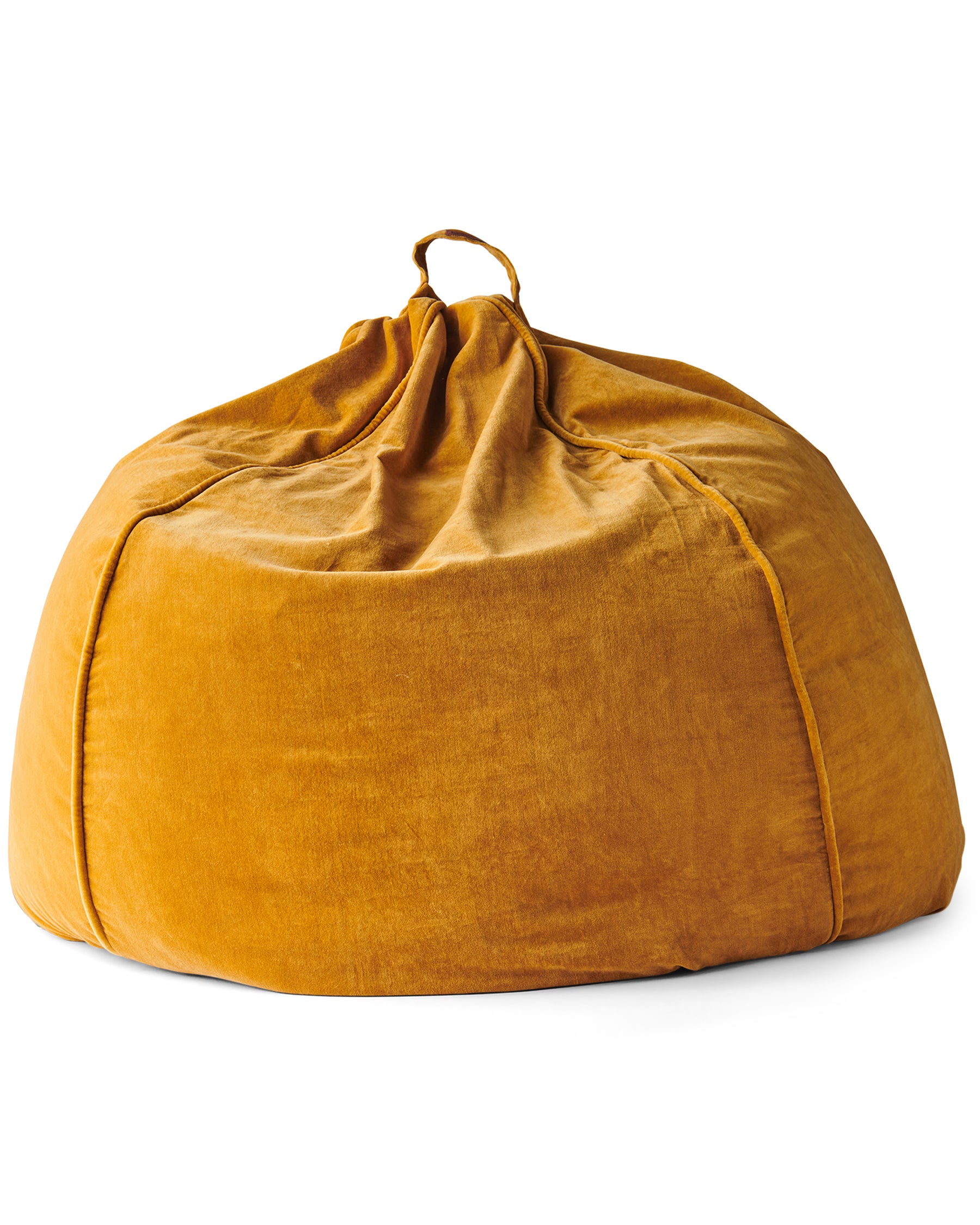 Premium Pecan Velvet Bean Bag Chair - Ultra Soft & Comfortable Lounger for Adults & Kids - Perfect for Living Room, Bedroom, Game Room & Dorm Relaxation