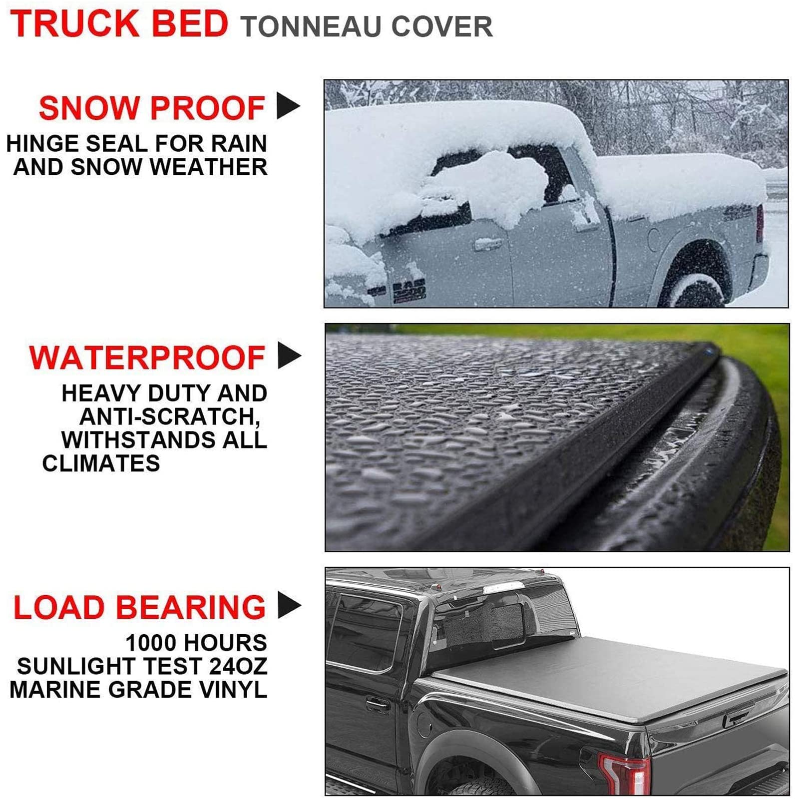 Soft Roll-up Truck Bed Cover for 2009-2025 Dodge Ram 1500 | 5'7