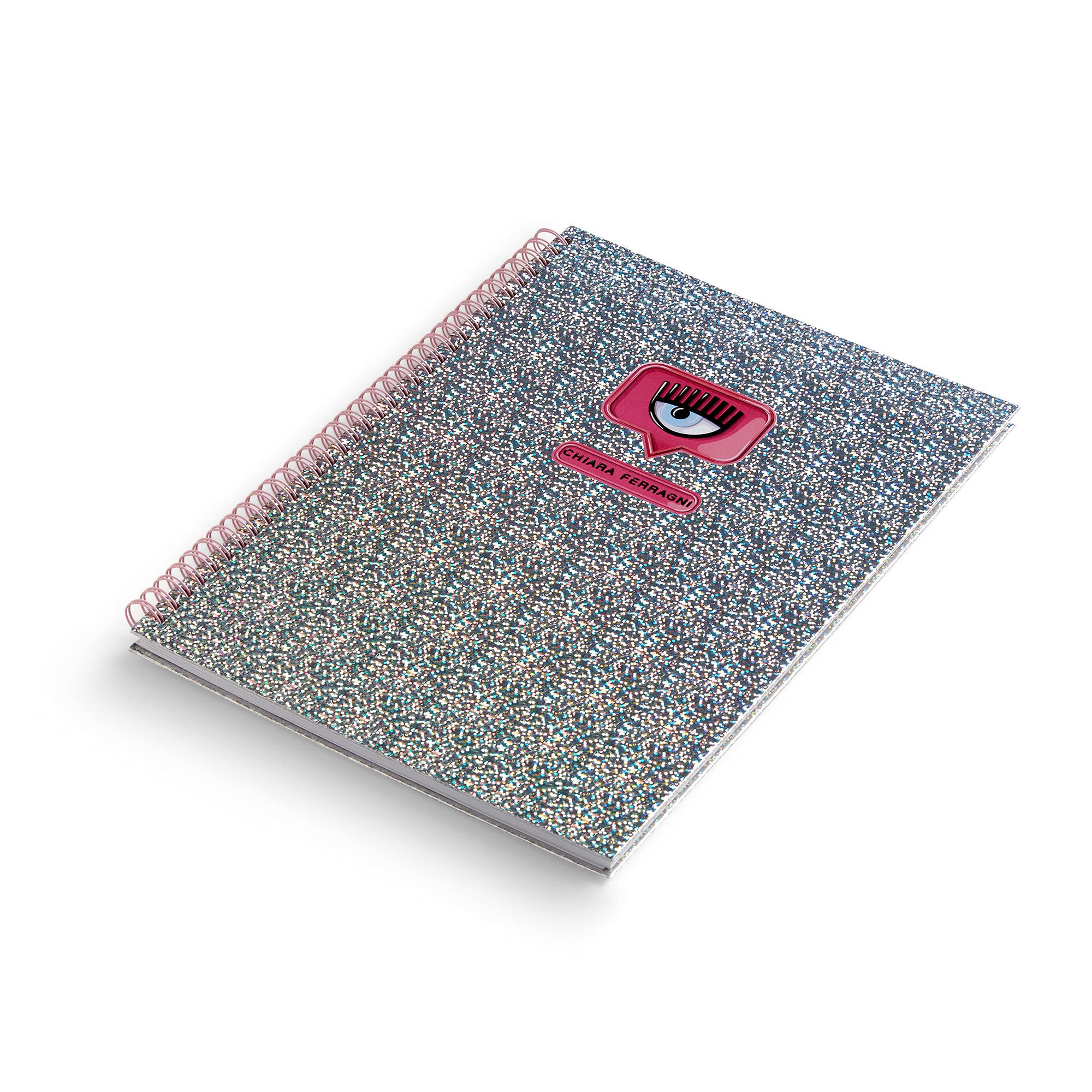 Maxi Spiral Notebooks A4 Size - 5mm Grid Paper, 4-Pack | Chiara Ferragni & Pigna Collaboration | Perfect for School, Office & Creative Journaling