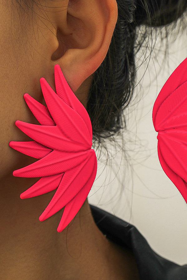 Exaggerated Leaf Metal Earrings for Women - Trendy Bohemian Dangle Drop Earrings - Perfect for Parties, Weddings & Everyday Wear