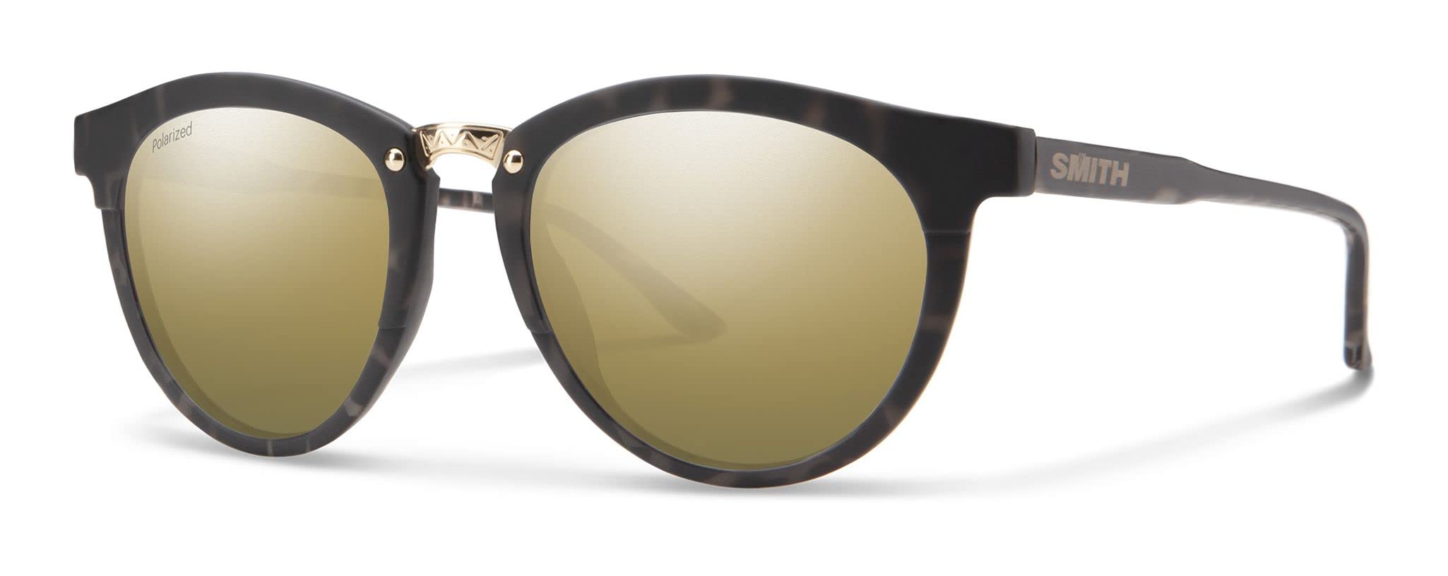 Smith Questa Carbonic Polarized Sunglasses - Matte Black Frame with Gray Polarized Lenses - UV Protection & Anti-Glare for Outdoor Sports, Driving & Beach Activities