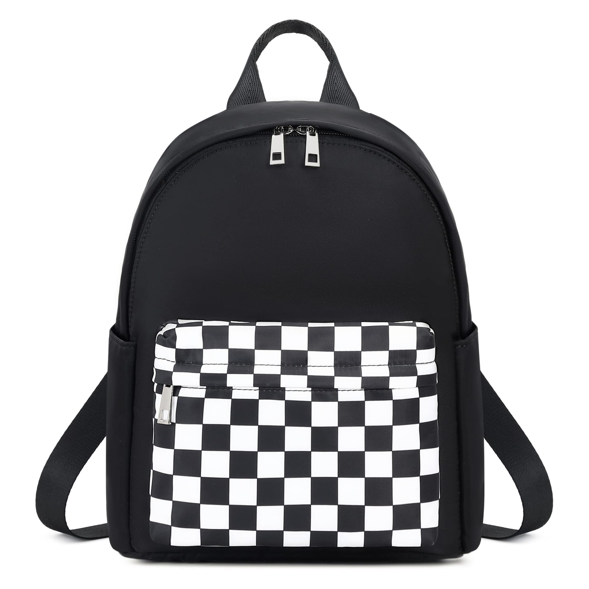 Checkered Mini Backpack for Women & Girls - Small Cute Backpack Purse for School, Travel, Work & Daily Use | Lightweight & Stylish Crossbody Bag for Teens, Adults & Kids