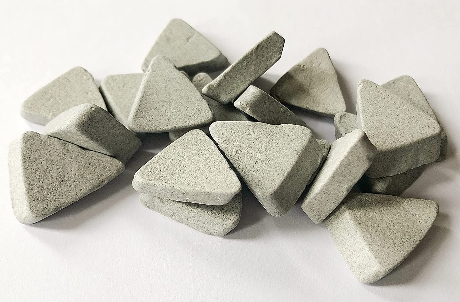 Premium Ceramic Triangle Tumbling Media - 3/8