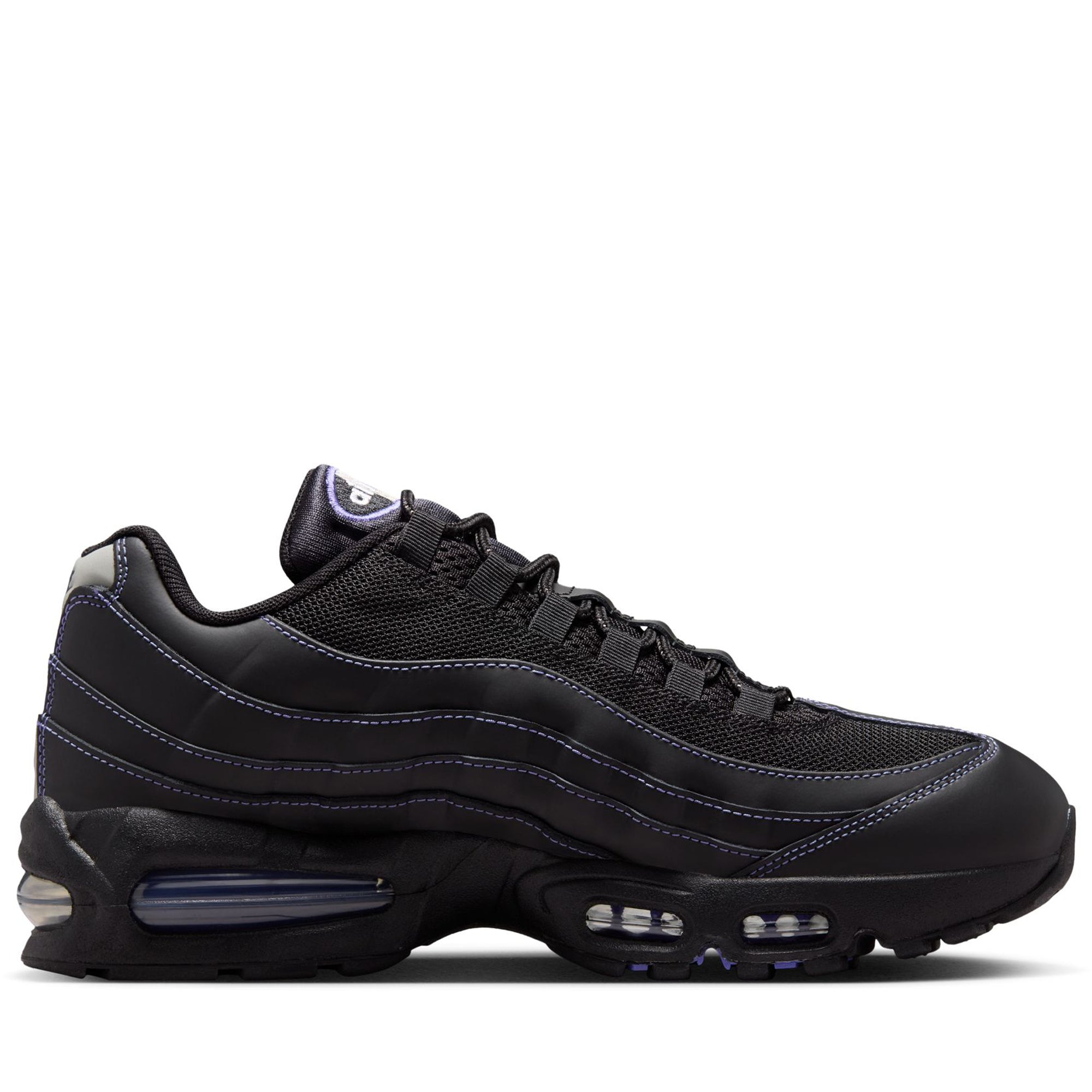 Nike Air Max 95 OG Sneakers - Black/Persian Violet Colorway - Men's Running Shoes for Jogging, Gym & Casual Wear