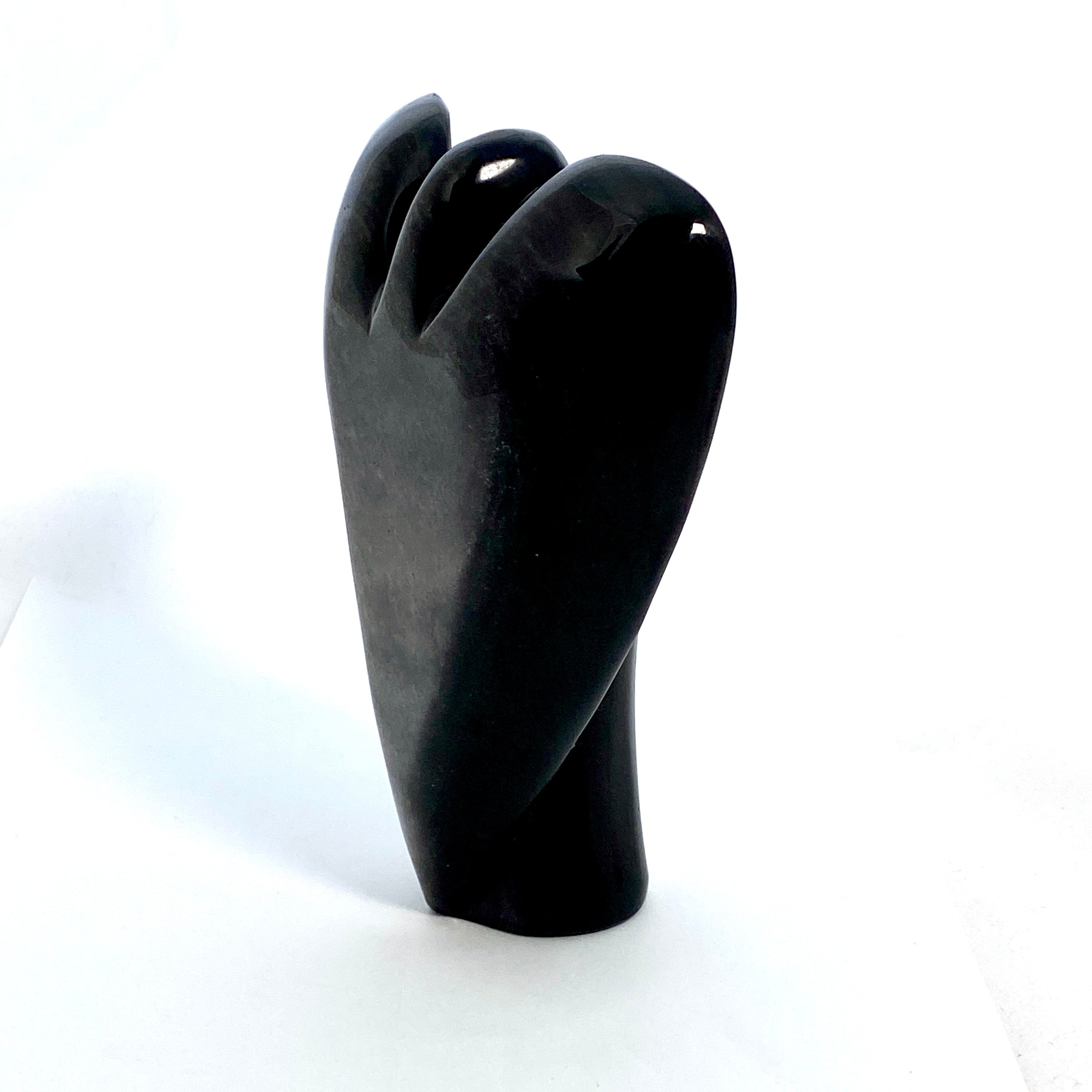 Silversheen Obsidian Angel Large SOA 01 - Elegant Crystal Figurine for Home Decor, Gift & Spiritual Healing