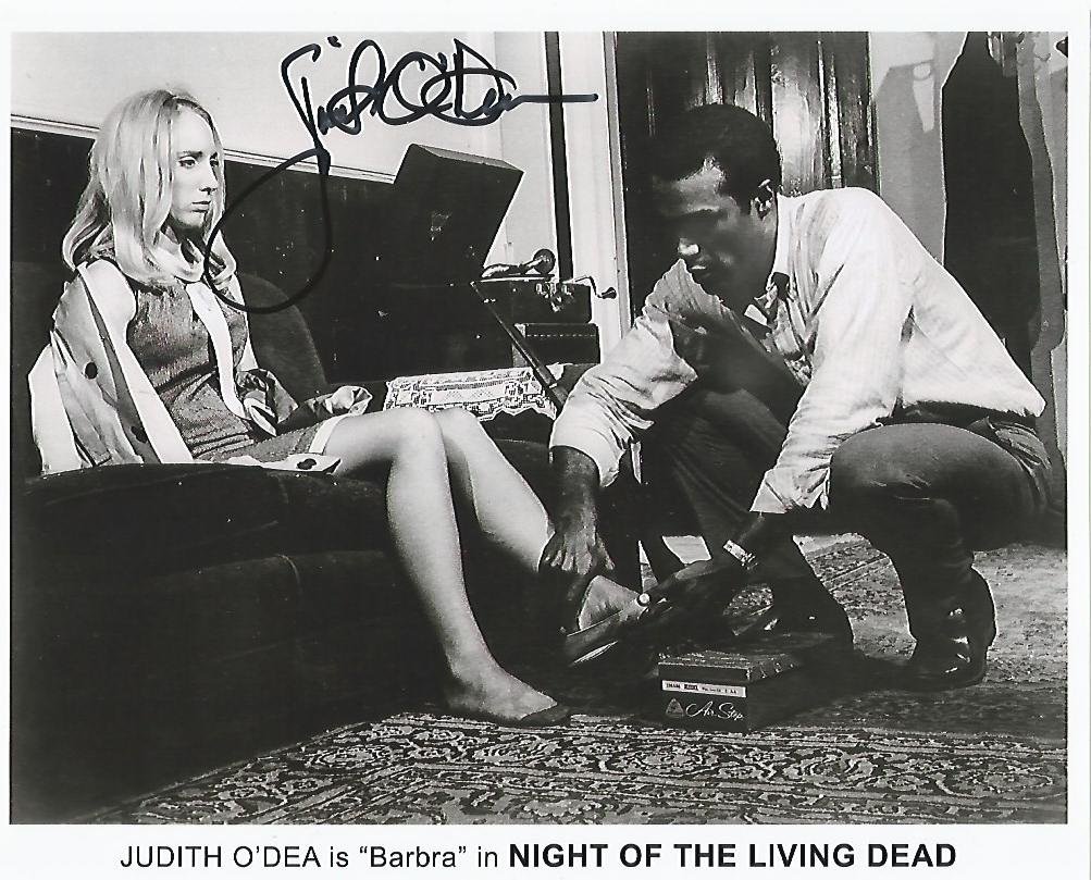 Judith O'Dea Signed Night of the Living Dead 8x10 Photo with Certificate of Authenticity - Rare Horror Movie Memorabilia for Collectors & Film Fans