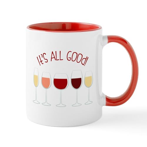 White/Red Inside - All Good Wine Mugs
