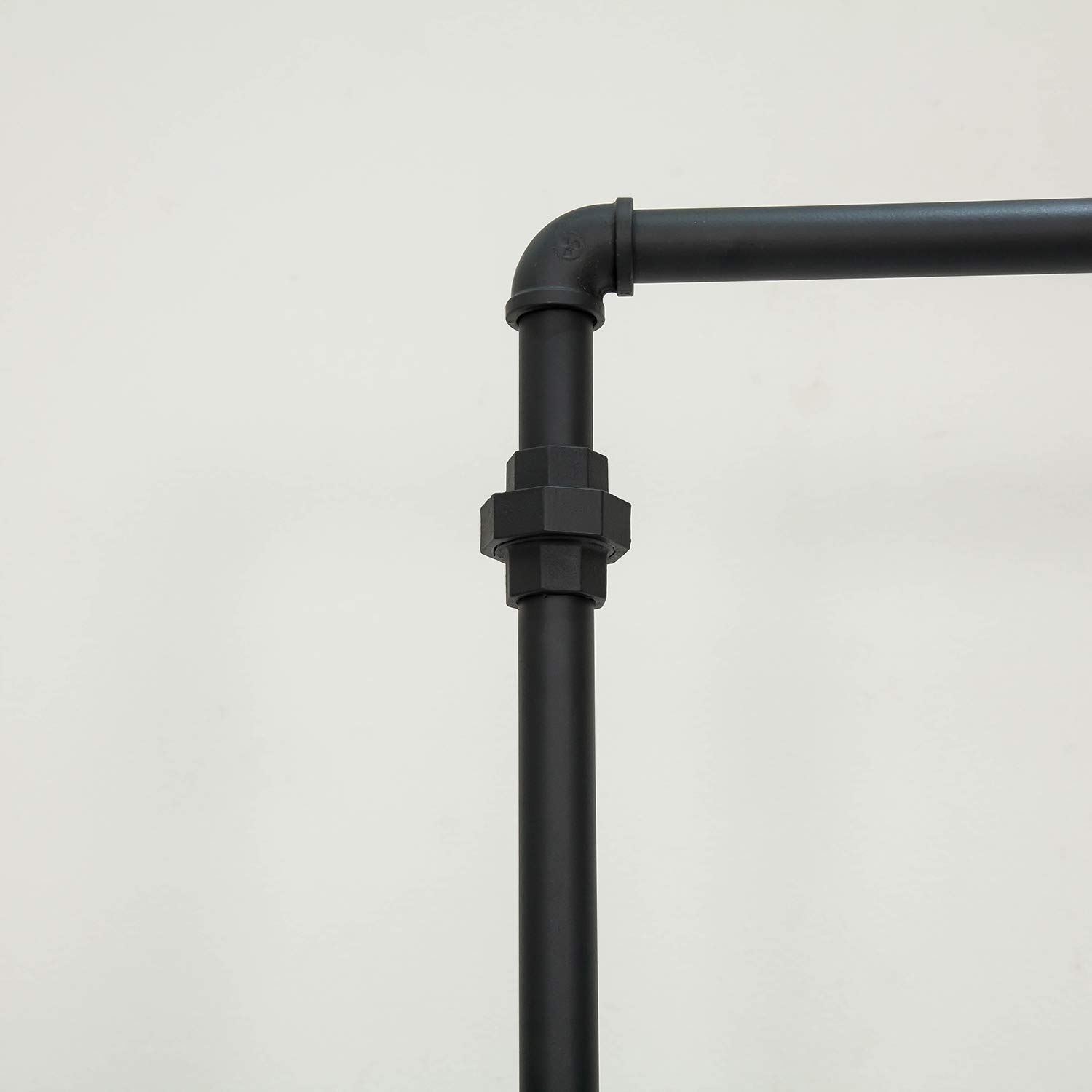 Heavy Duty 2-Tier Industrial Pipe Clothing Rack - 74.8