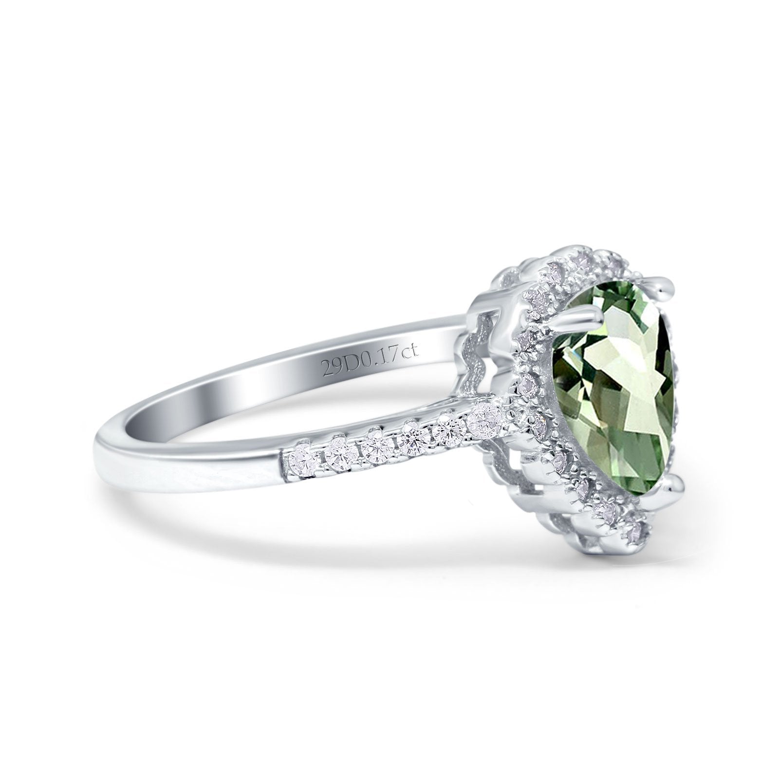 14K Gold 1.42ct Teardrop Pear Halo Diamond Engagement Ring - 8mmx6mm G SI Quality, Elegant Wedding Band for Proposals, Anniversaries & Special Occasions