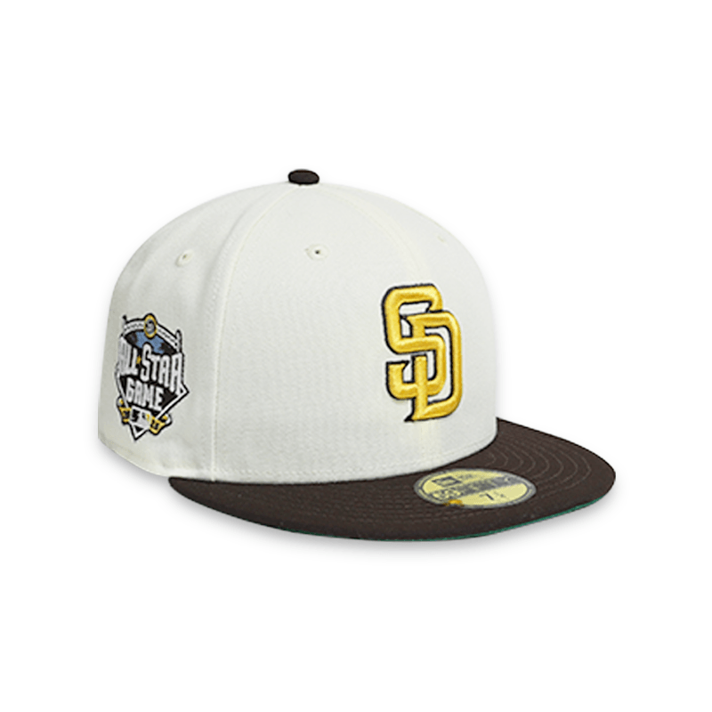 San Diego Padres 16 ASG White 59FIFTY Fitted Hat for Men - Official MLB Baseball Cap for Games & Streetwear Fashion