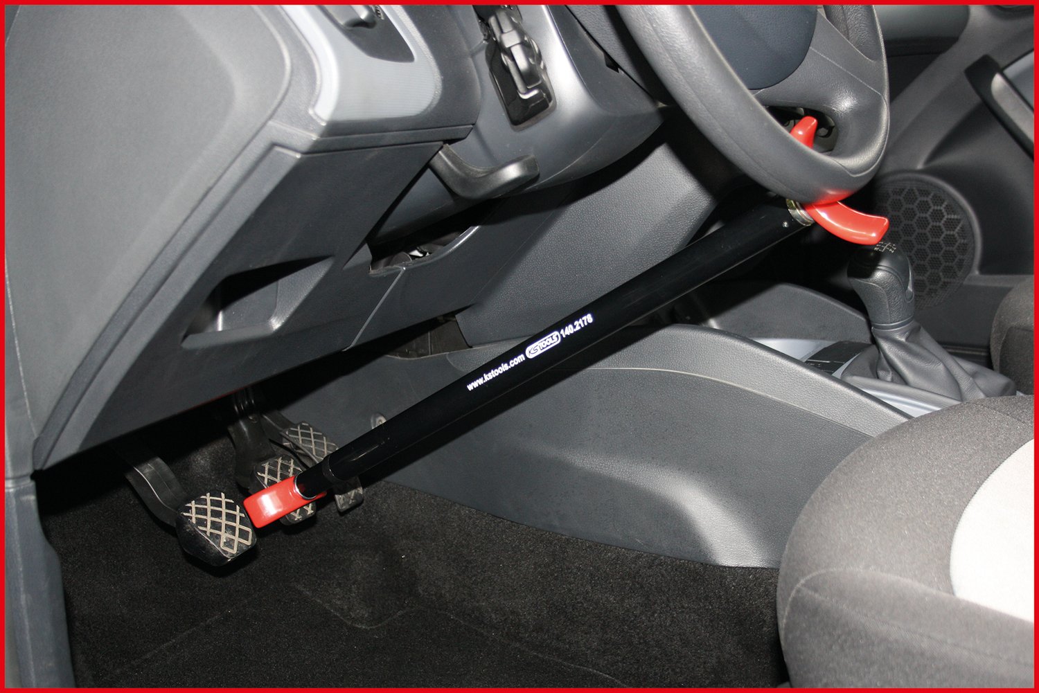 KS Tools 140.2178 Telescopic Bonnet/Tailgate Support Rod - Adjustable 64-109 cm (25-43 inches) - Universal Car Hood & Trunk Strut Replacement - Perfect for Vehicle Maintenance & DIY Repairs