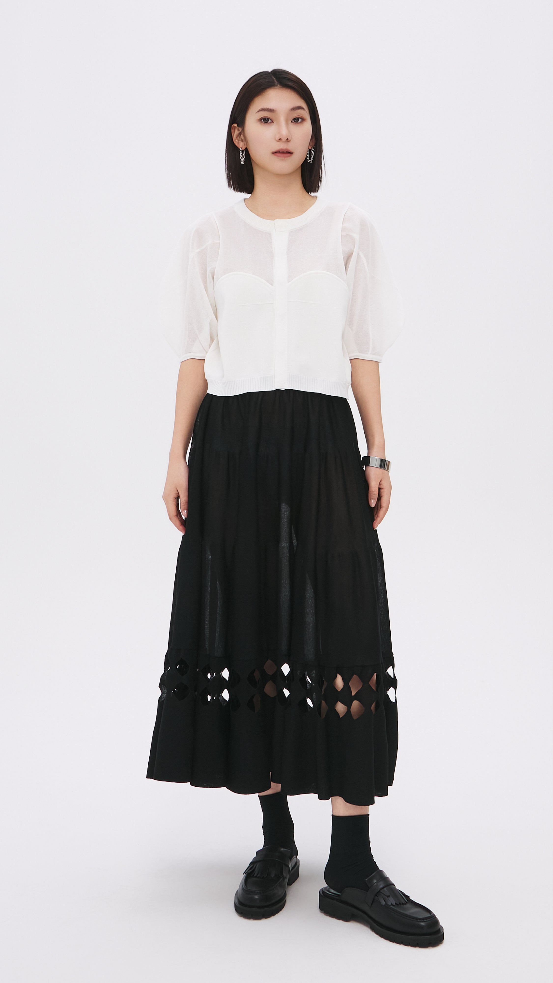 Stylish Puff Sleeve Knit Top for Women - Trendy Casual & Office Wear - Perfect for Spring Outfits, Date Nights & Work Attire