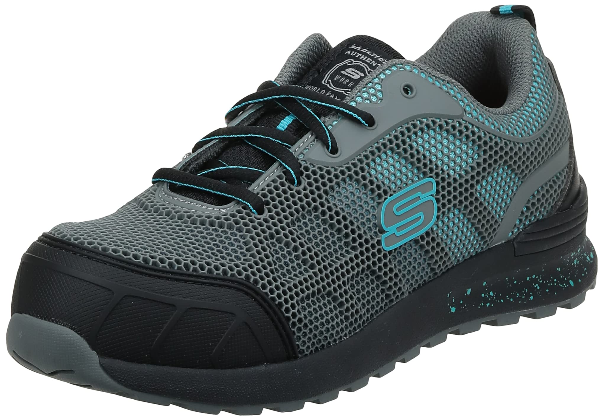 SKECHERS Work Women's Bulklin-Lyndale Slip Resistant Comfort Work Shoes - Non-Slip Safety Shoes for Nurses, Waitresses & Healthcare Workers