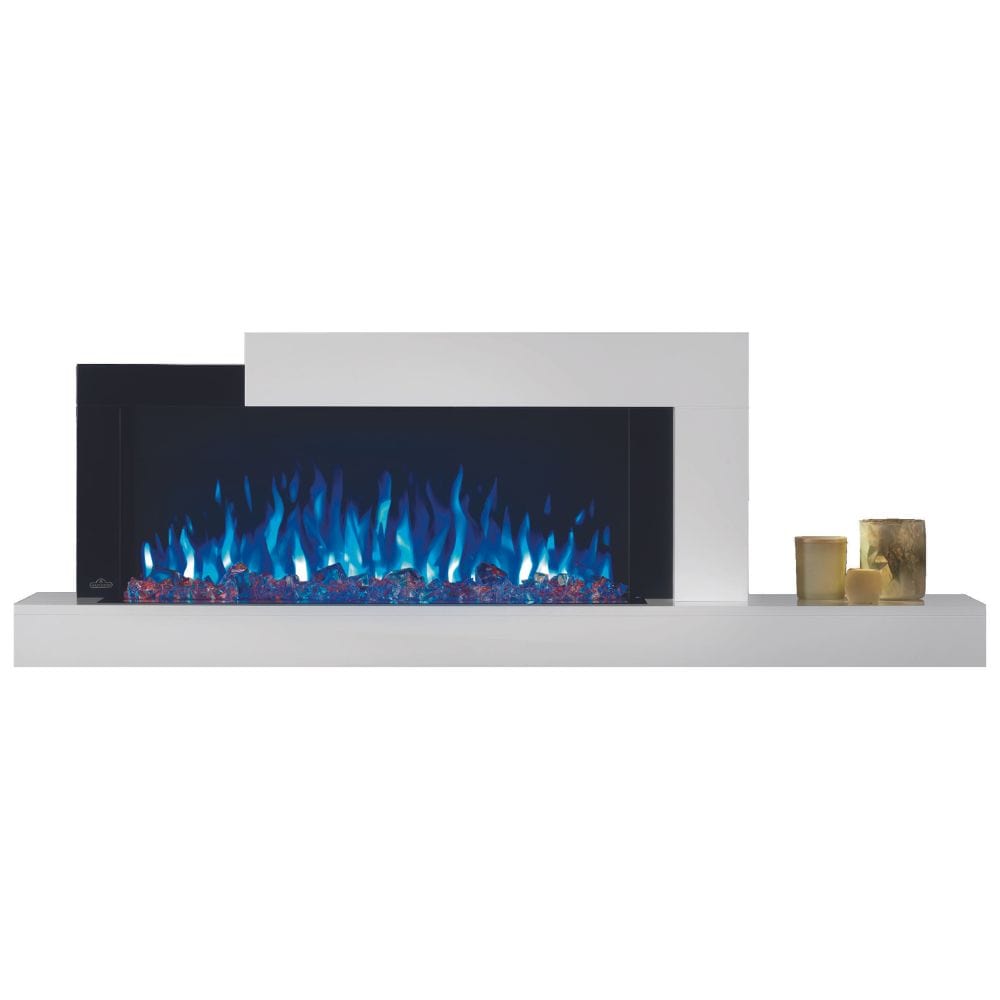 Napoleon Stylus Cara Elite 59 Inch Smart Electric Fireplace with Wall Mount - WiFi Enabled (NEFP32 5019W IOT) - Perfect for Living Room, Bedroom & Home Office Heating & Ambiance